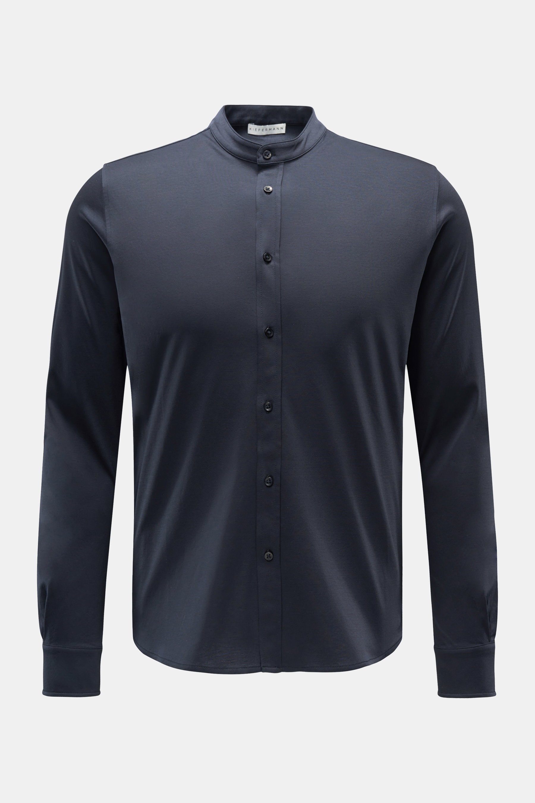Kiefermann Casual Hemd Grandad-Kragen 'Antonio' dark navy