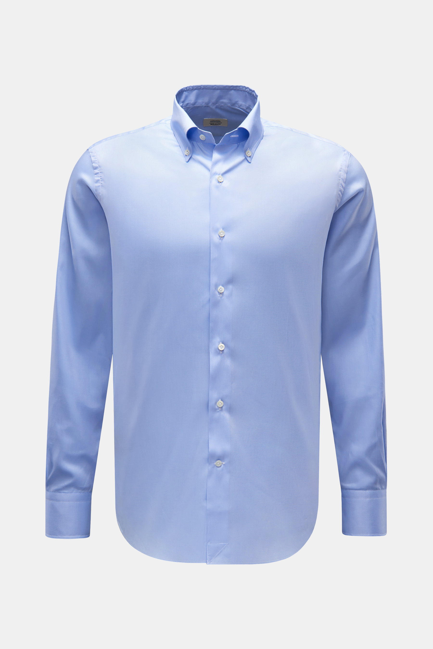Gherardi Oxford-Hemd Button-Down-Kragen hellblau