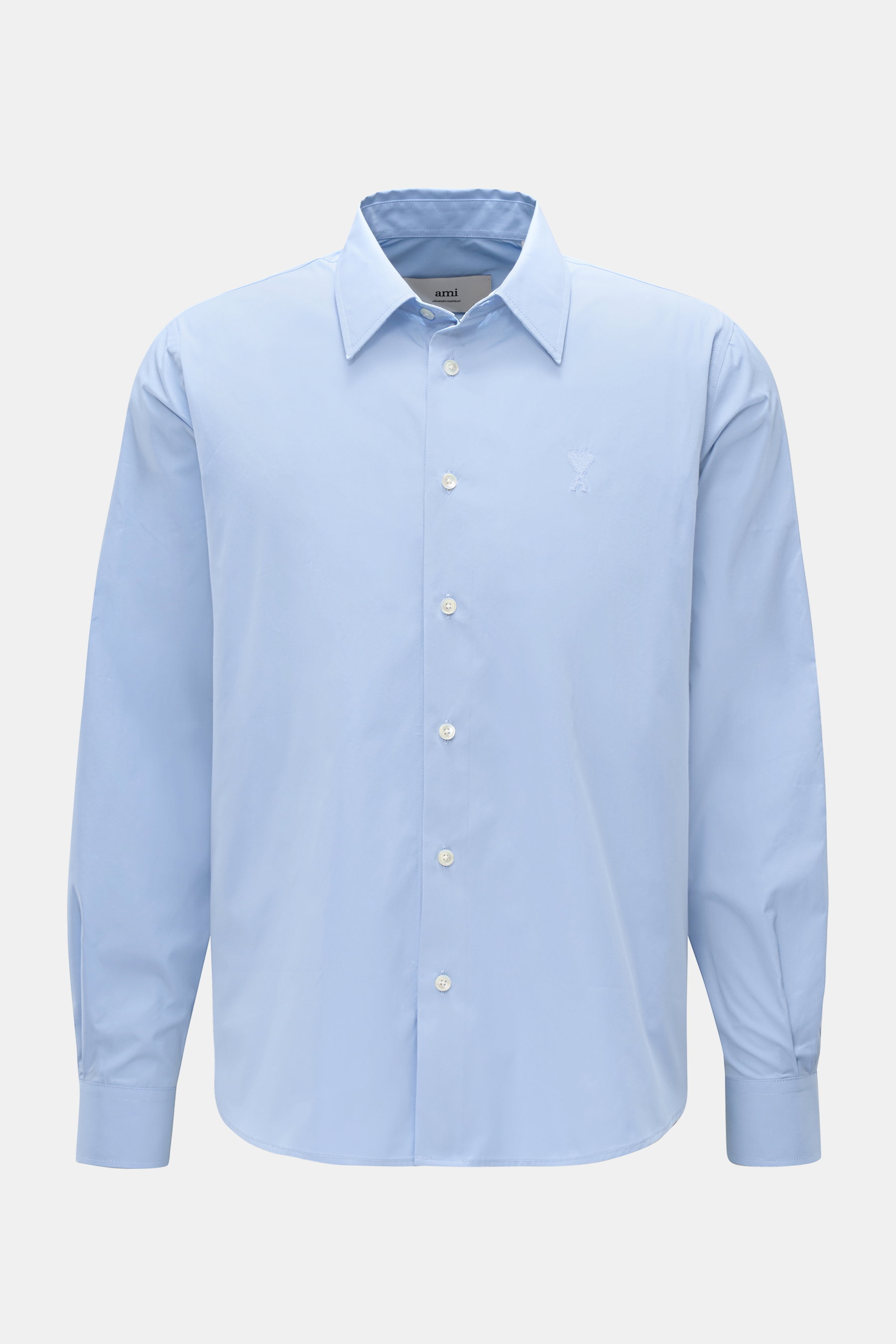 Ami Paris Casual Hemd Kent-Kragen hellblau