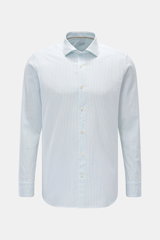 von Braun Casual Hemd Haifisch-Kragen mintgrün/weiß gestreift