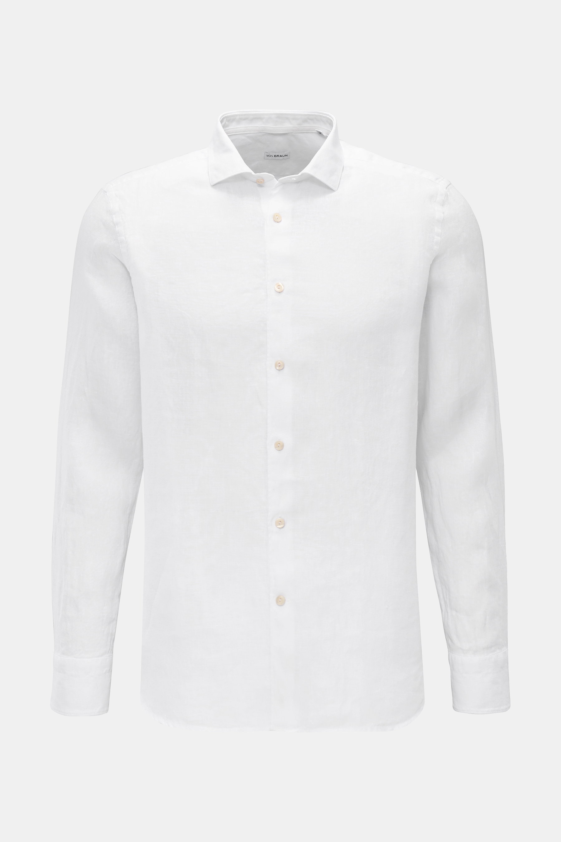 von Braun Casual Hemd Haifisch-Kragen weiß