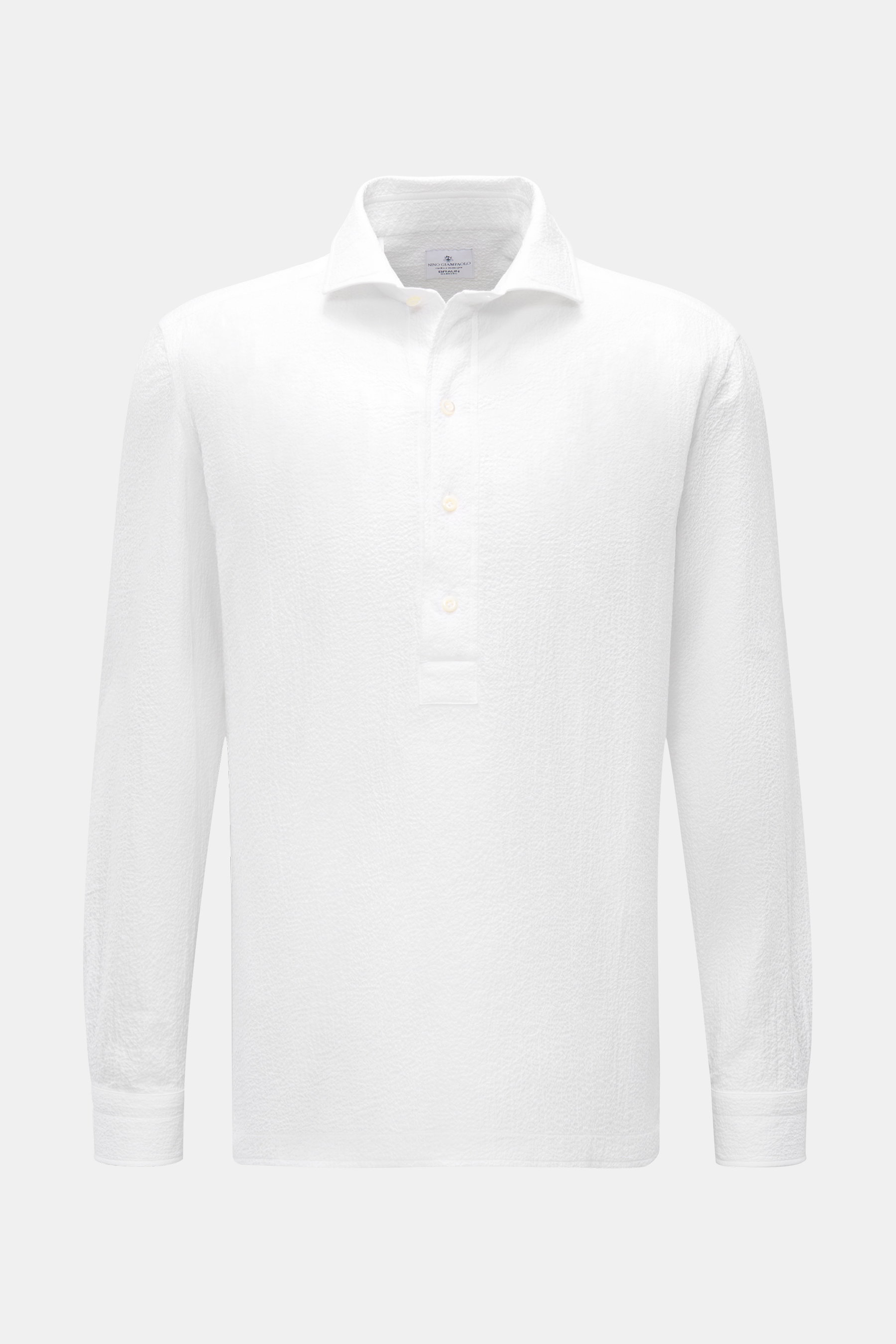 Giampaolo Popover-Hemd Haifisch-Kragen offwhite