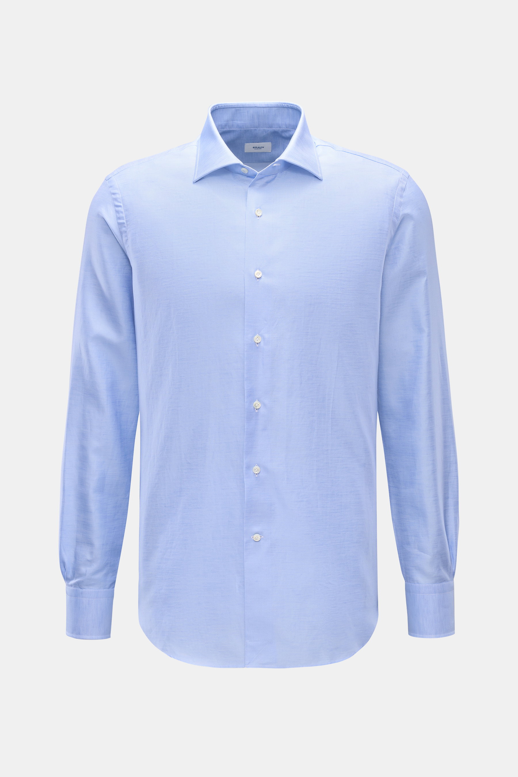Gherardi Casual Hemd Haifisch-Kragen hellblau