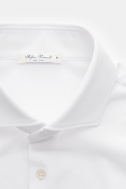 Stefan Brandt Jersey shirt 'Otis' shark collar white