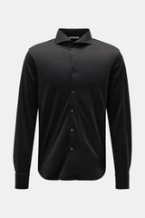 Stefan Brandt Jersey shirt 'Otis' shark collar black