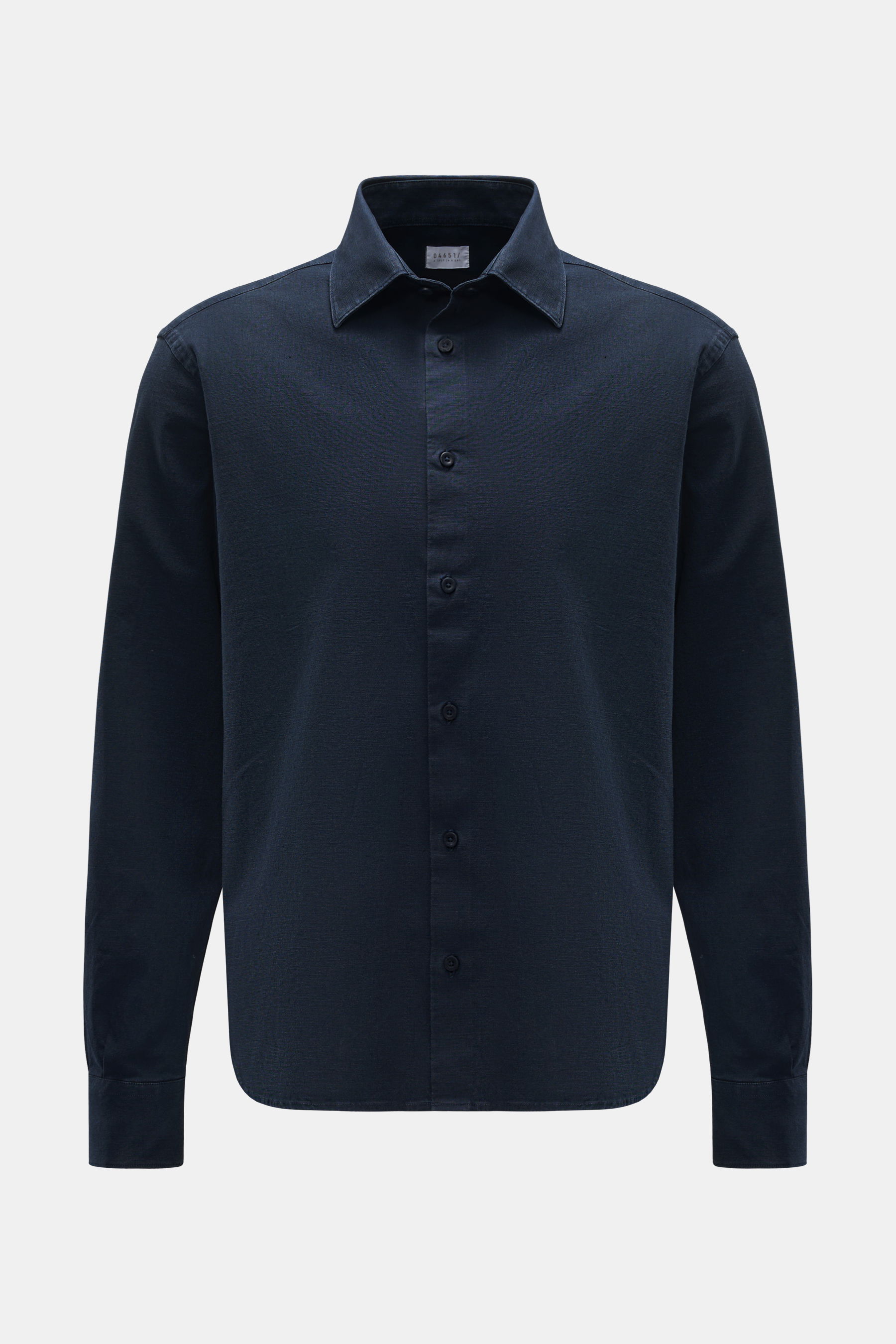 04651/ A trip in a bag - Herren - Casual Hemd Haifisch-Kragen navy