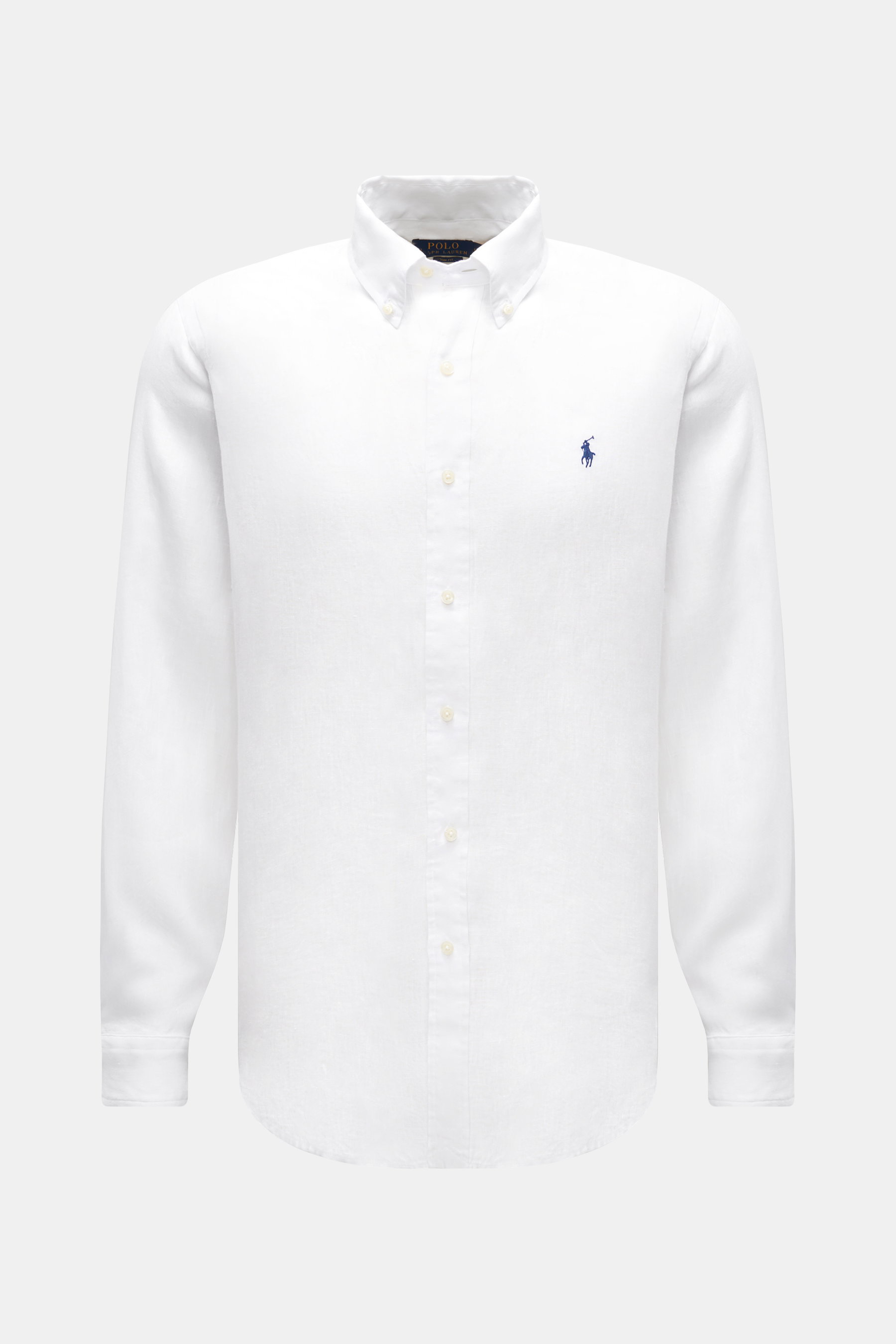 Polo Ralph Lauren Linen shirt button-down collar white