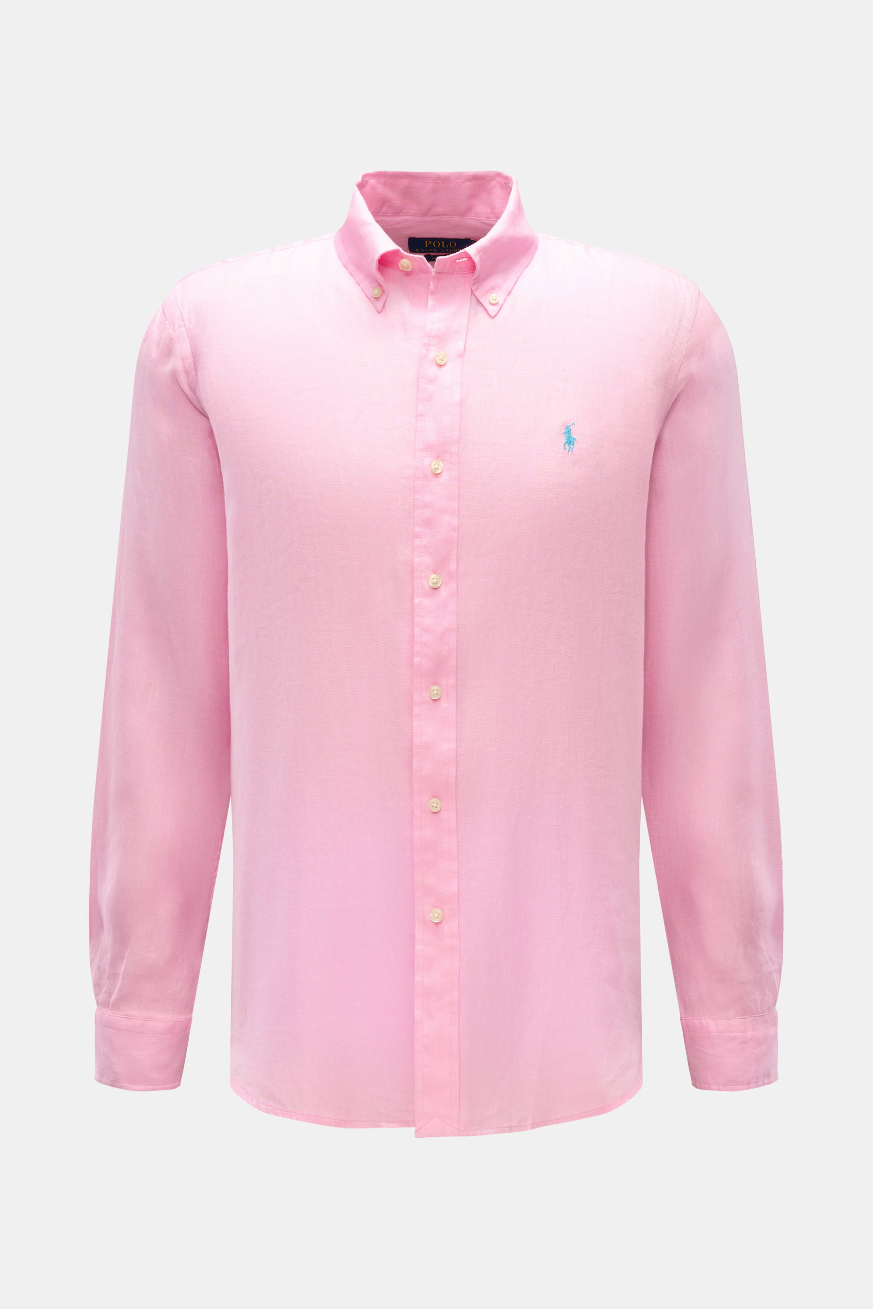 Polo Ralph Lauren Leinenhemd Button-Down-Kragen rosé
