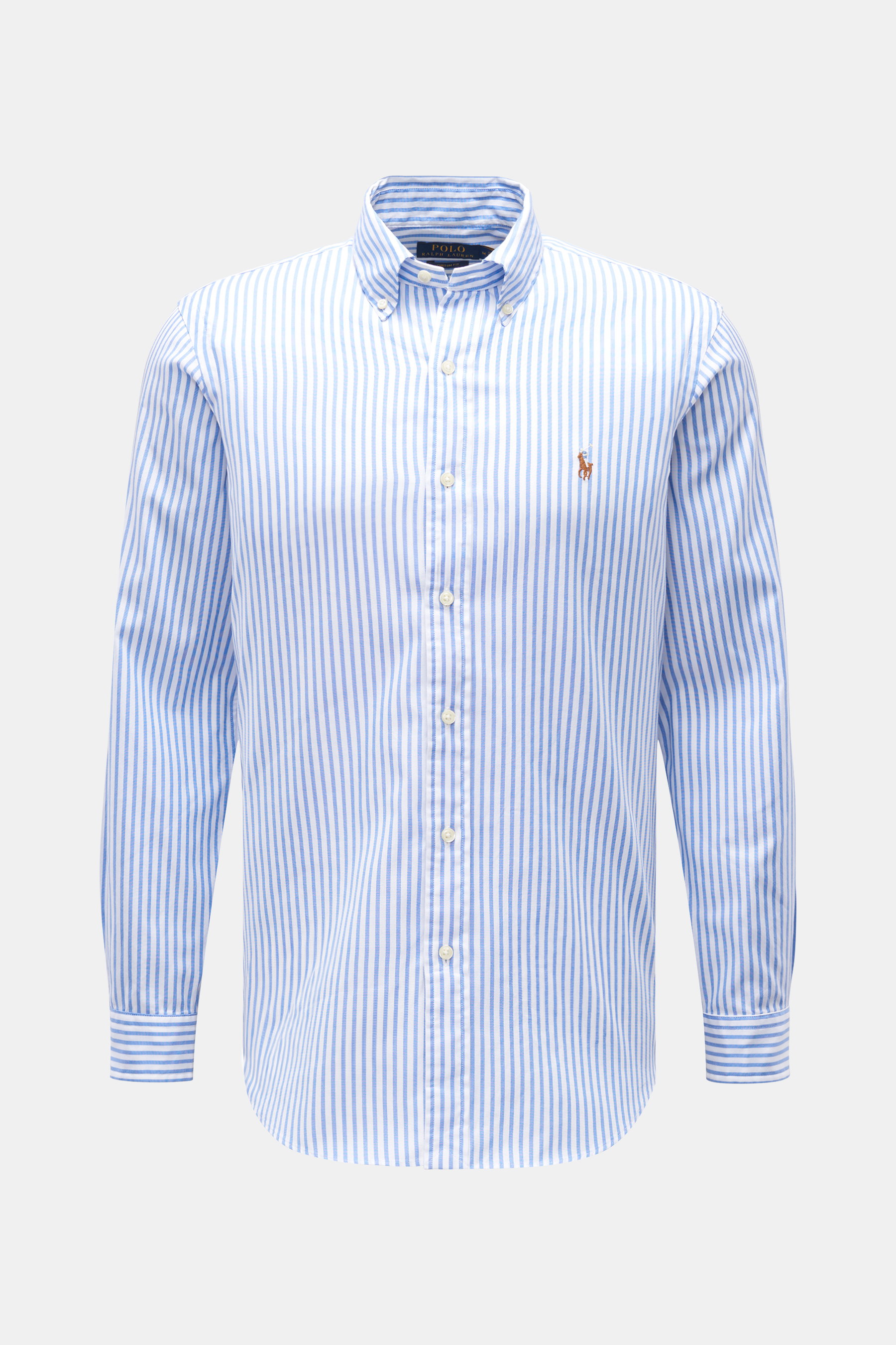 Polo Ralph Lauren Oxford-Hemd Button-Down-Kragen blau/weiß gestreift