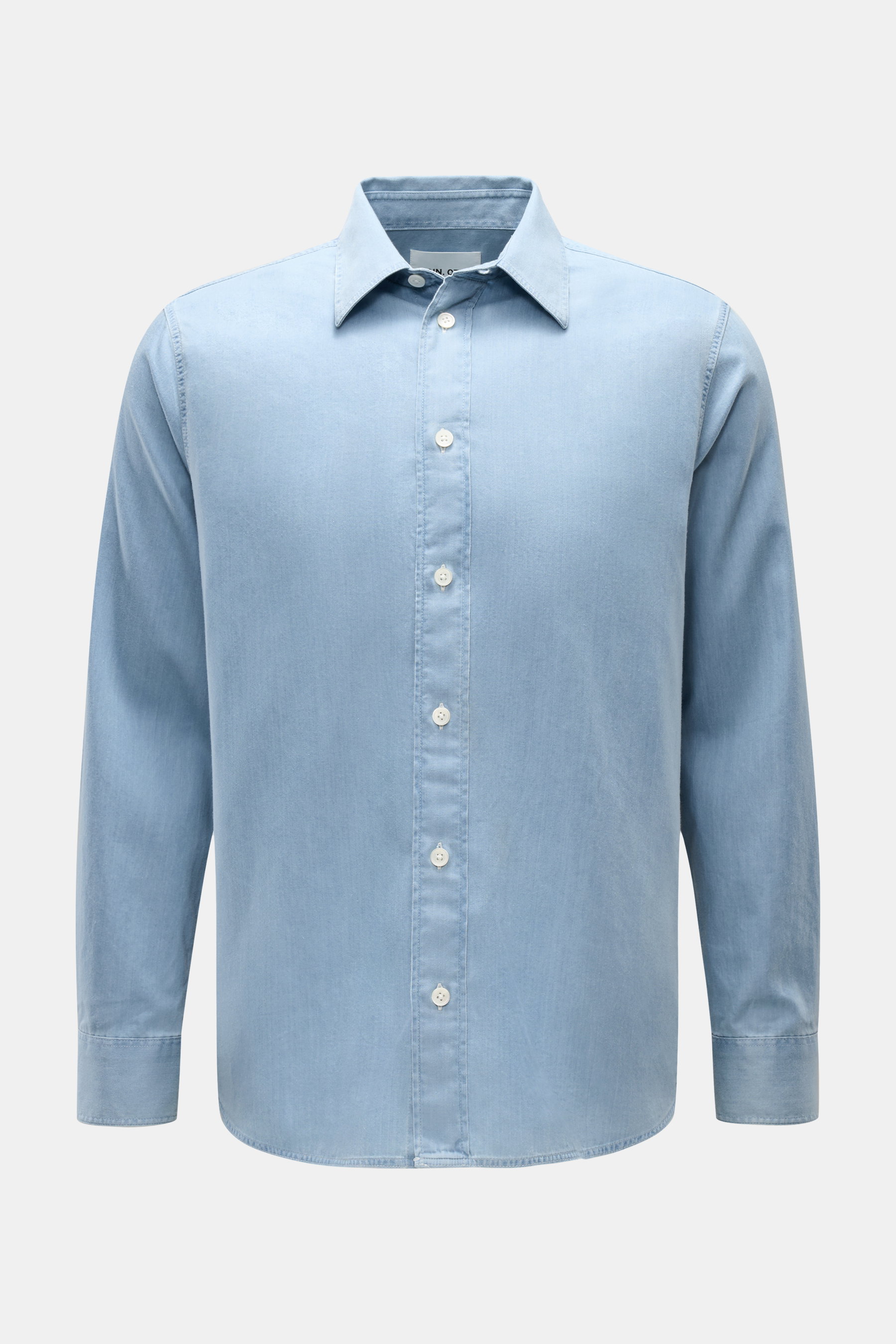 NN.07 Casual Hemd Kent-Kragen hellblau