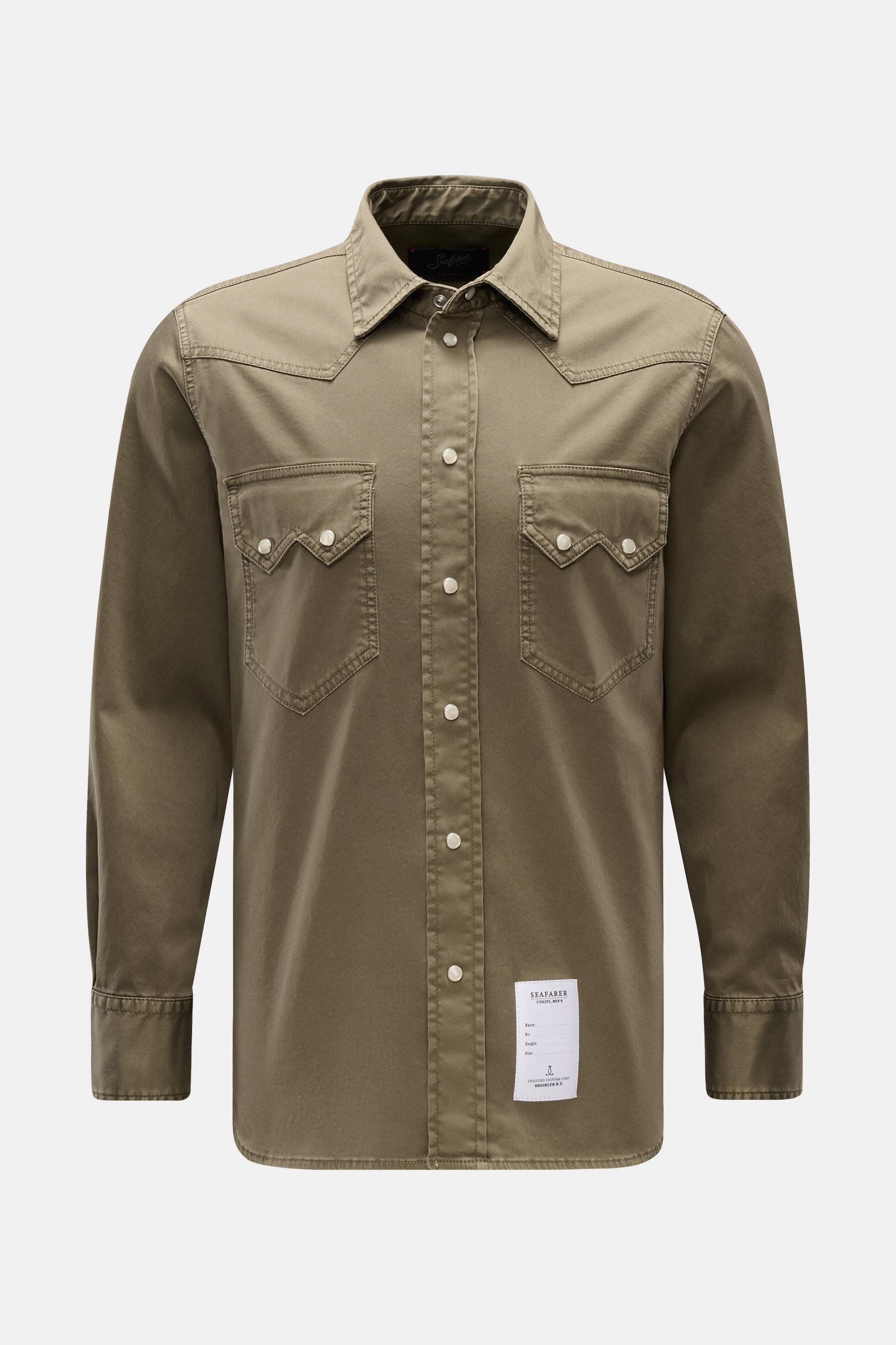 Seafarer Casual Hemd 'Marlon' Kent-Kragen oliv
