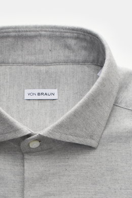 von Braun Casual shirt shark collar grey mottled