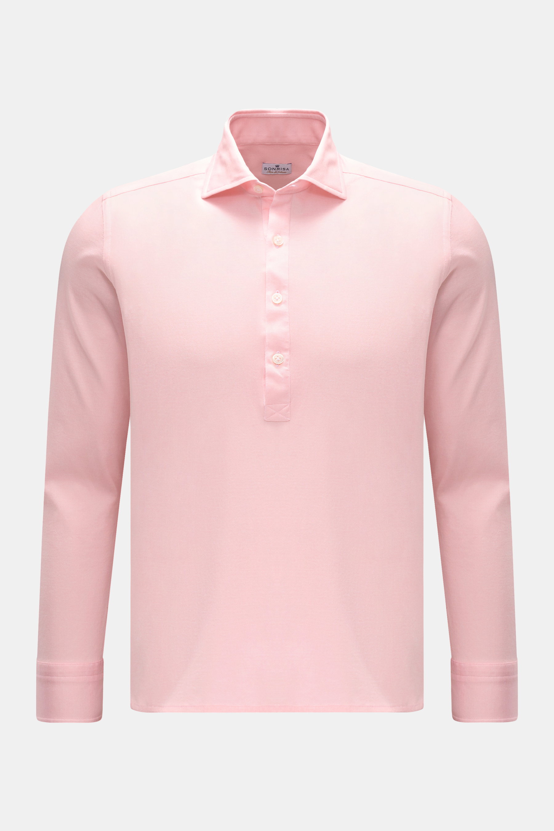Sonrisa Popover shirt shark collar rose