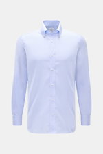 Front view of Giampaolo Oxford shirt button-down collar light blue, slim fit in pure cotton Oxford fabric with classic barrel cuffs.

<p>A classic from Italian shirt experts GIAMPAOLO: This shirt in fine Oxford fabric with a button-down collar is a true a