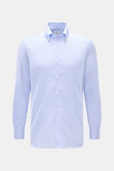 Front view of Giampaolo Oxford shirt button-down collar light blue, slim fit in pure cotton Oxford fabric with classic barrel cuffs.

<p>A classic from Italian shirt experts GIAMPAOLO: This shirt in fine Oxford fabric with a button-down collar is a true a