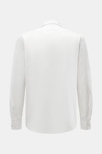 Alt tag (125 characters max):
Back view of 04651/ A trip in a bag Casual shirt 'Cloudy Shirt' slim collar light grey, showing sleeves and collar.

Extended description:  
<p><span class="_fadeIn_m1hgl_8">Lightweight and comfortable for hot days: The casua