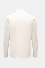Rückansicht des 04651/ A trip in a bag Flanellhemd Button-Down-Kragen offwhite aus reiner Baumwolle mit weichem Griff, Regular Fit und klassischer Sportmanschette, ideal für legere Office- und Freizeitlooks.