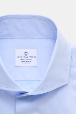Giampaolo Casual Shirt Shark Collar Light Blue