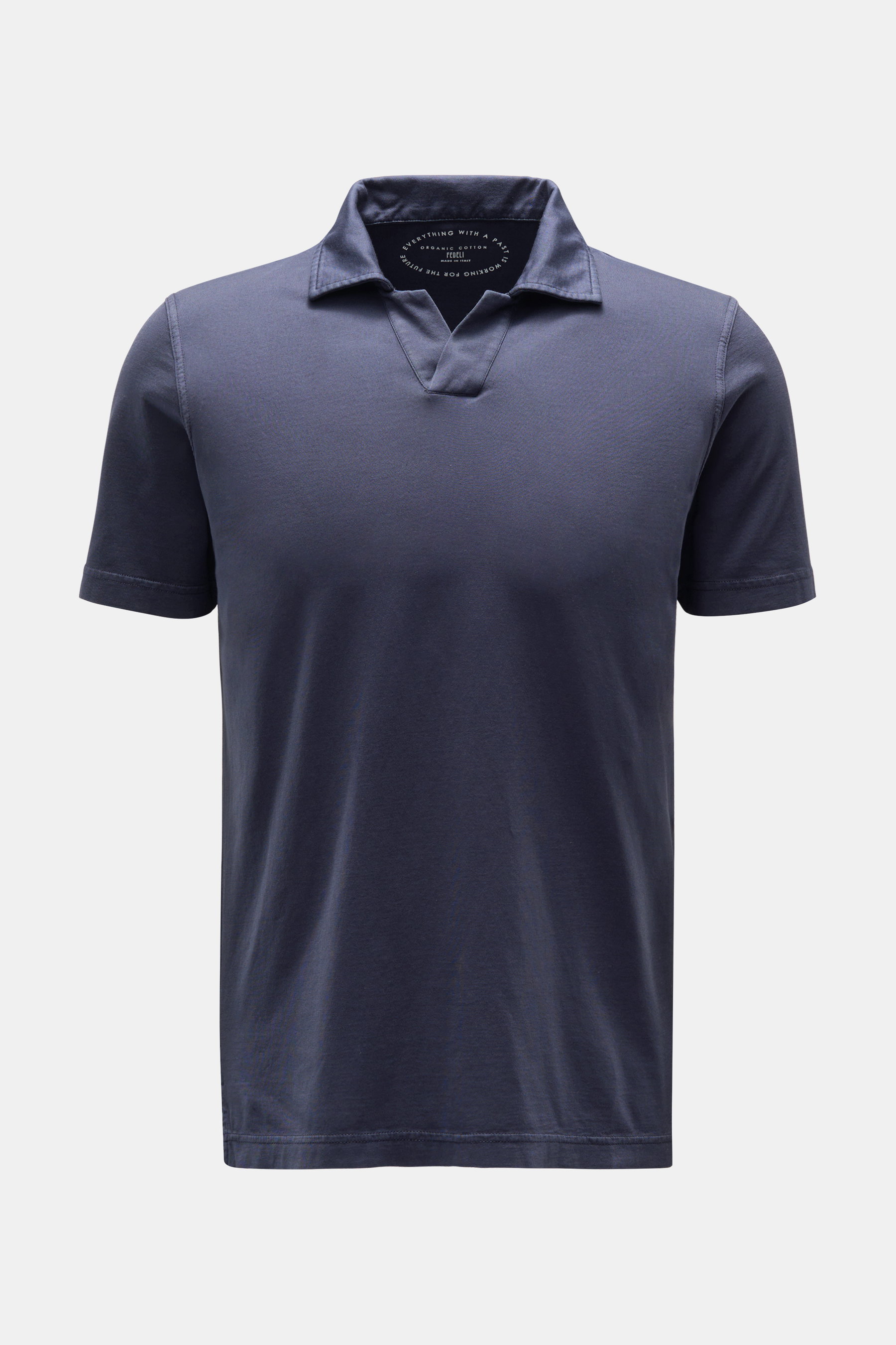 Fedeli Jersey-Poloshirt 'Franky' navy