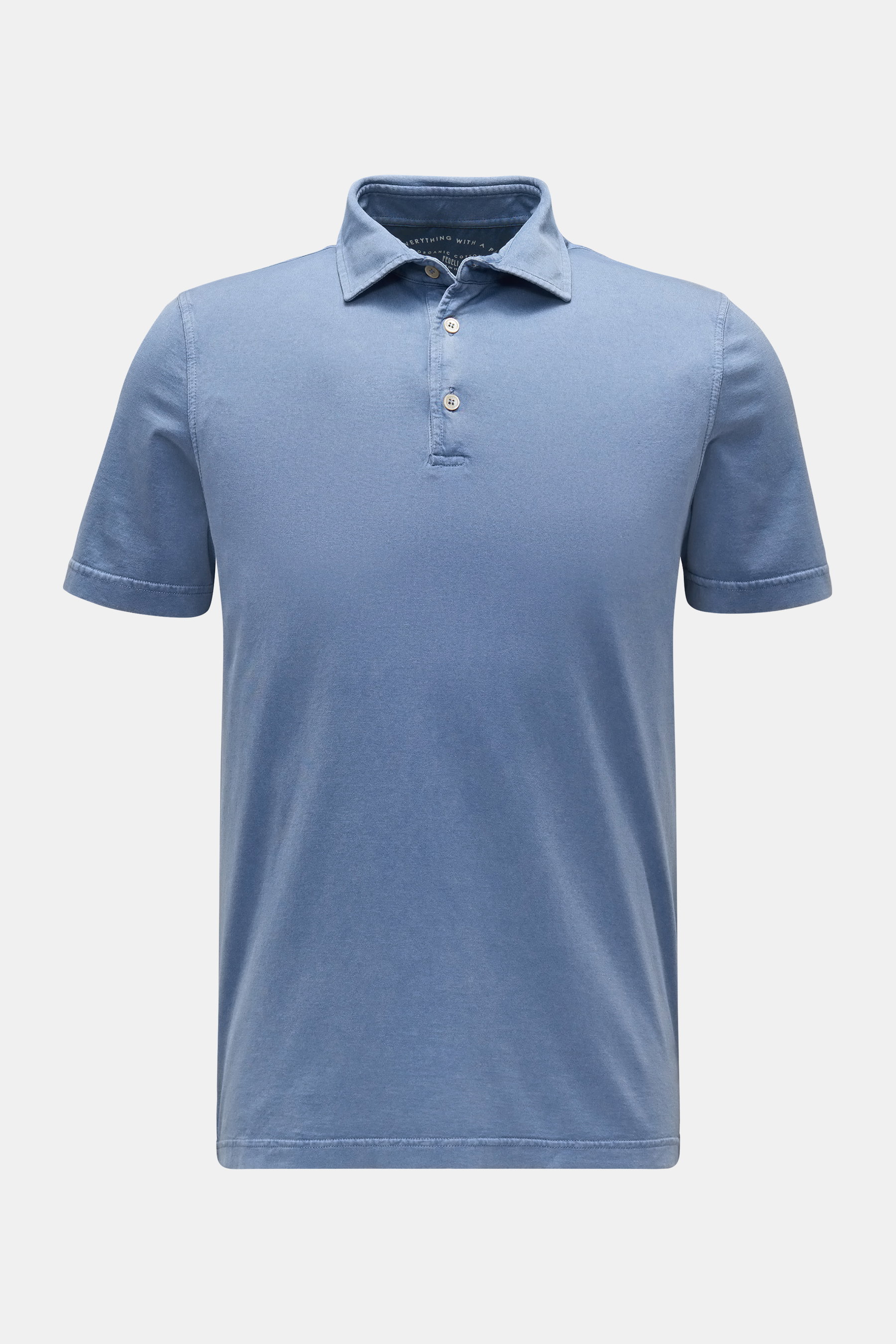 Fedeli Jersey-Poloshirt 'Zero' rauchblau
