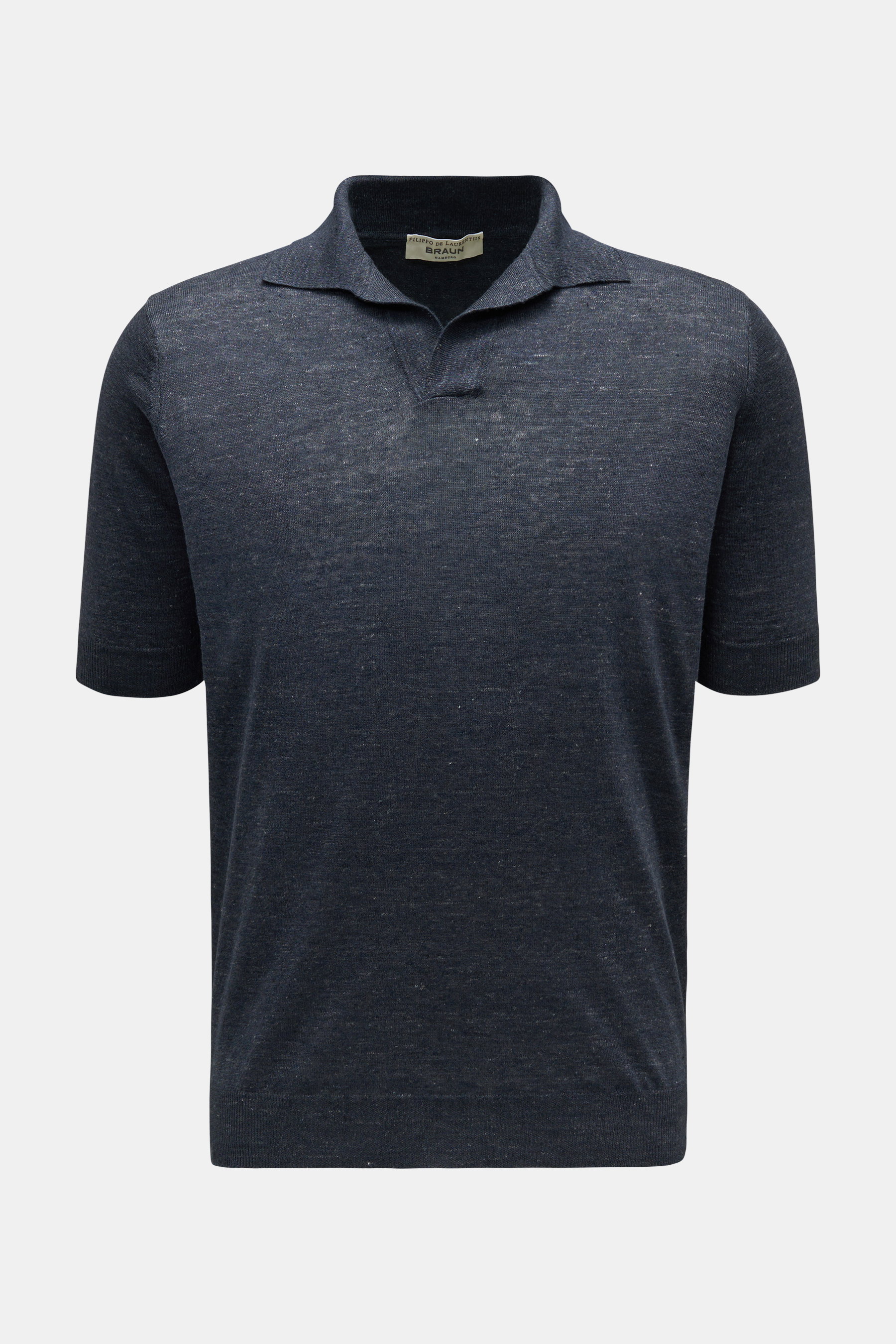 Filippo de Laurentiis Kurzarm-Strickpolo navy