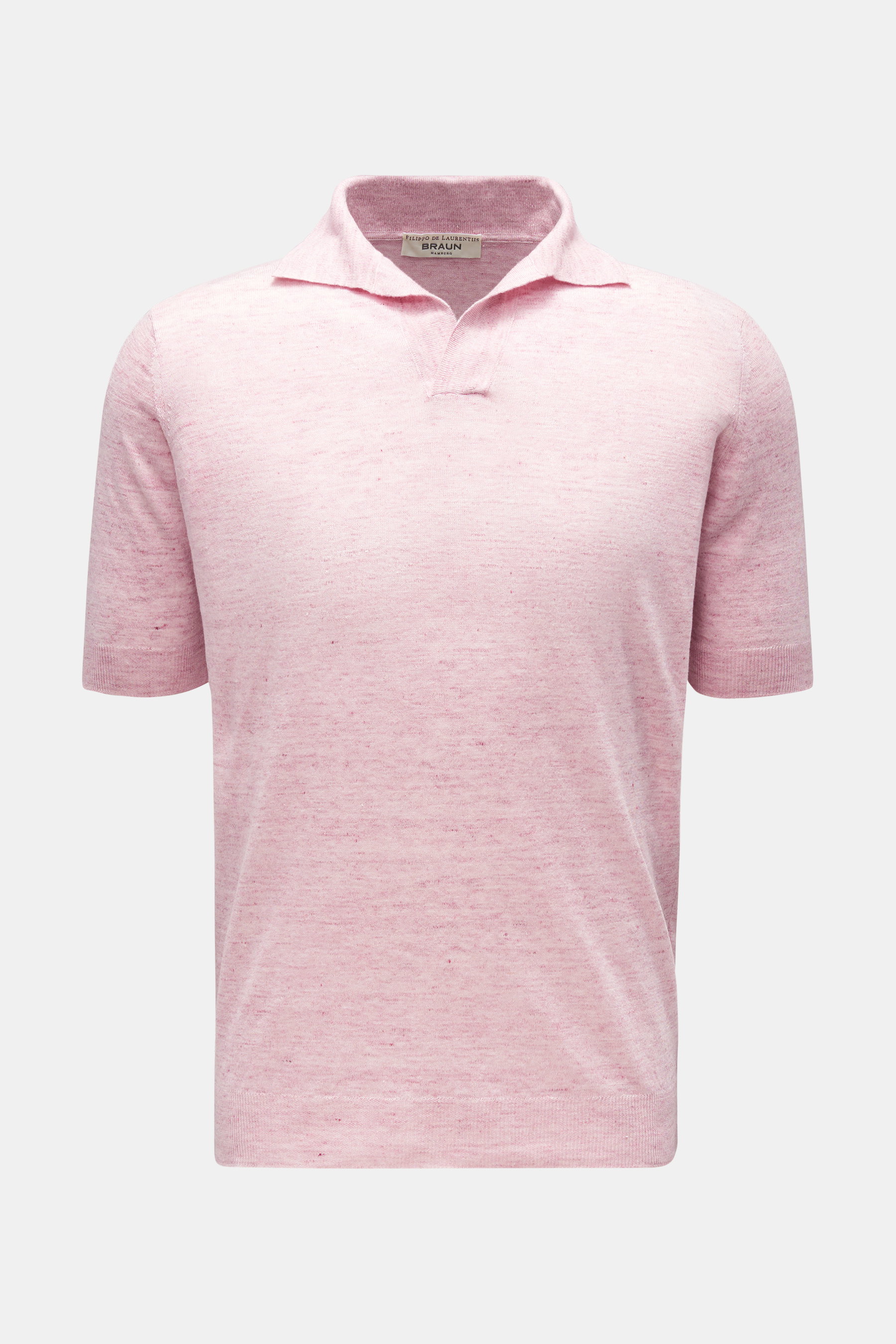 Filippo de Laurentiis Kurzarm-Strickpolo rosé