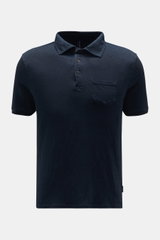04651/ A trip in a bag Leinen-Poloshirt navy