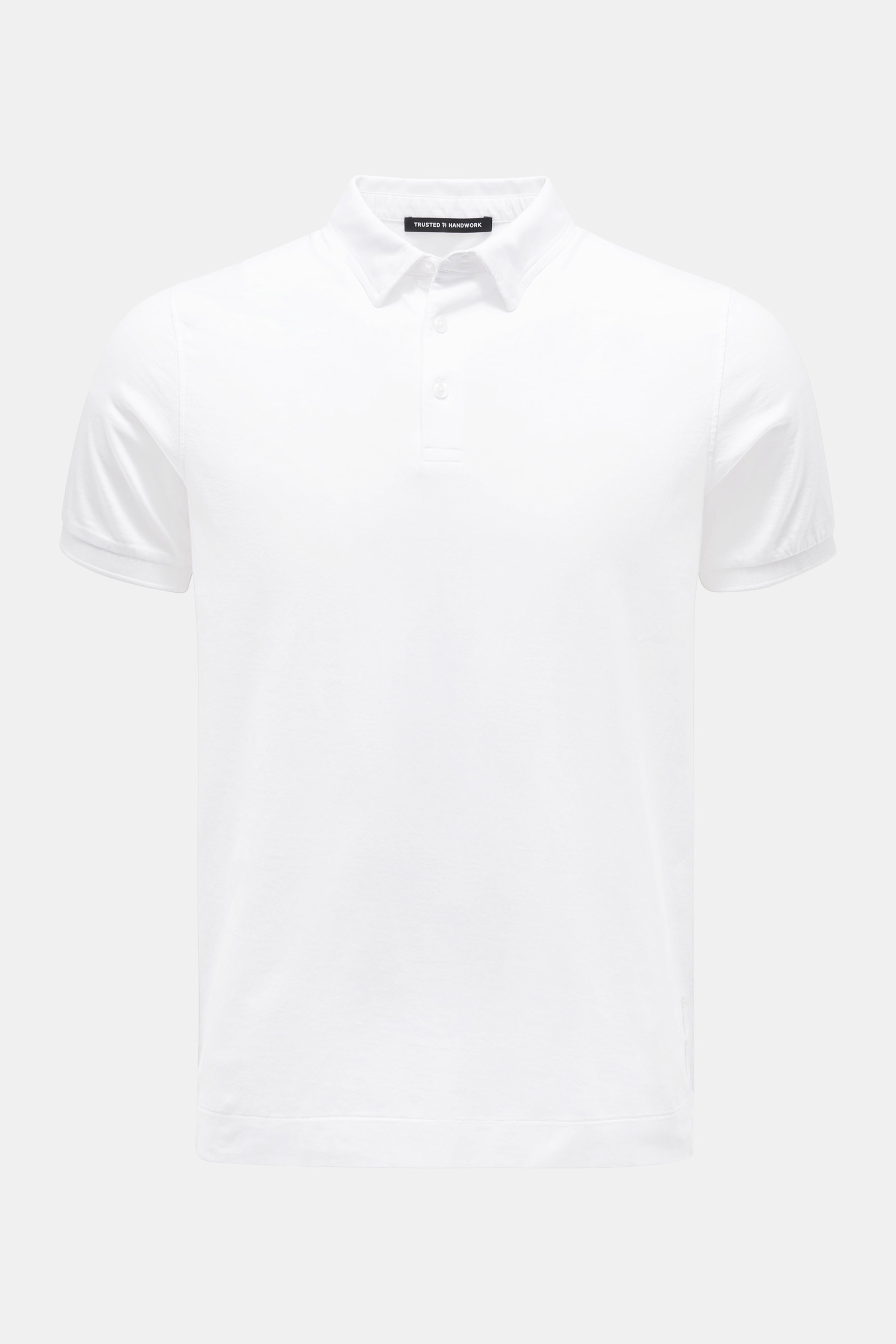 Trusted Handwork Jersey-Poloshirt weiß