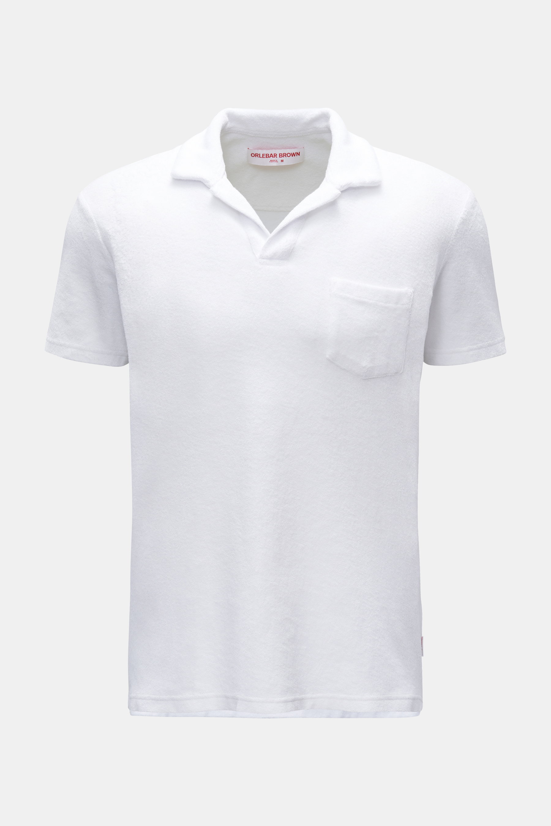Orlebar Brown Frottee-Poloshirt 'Terry' weiß