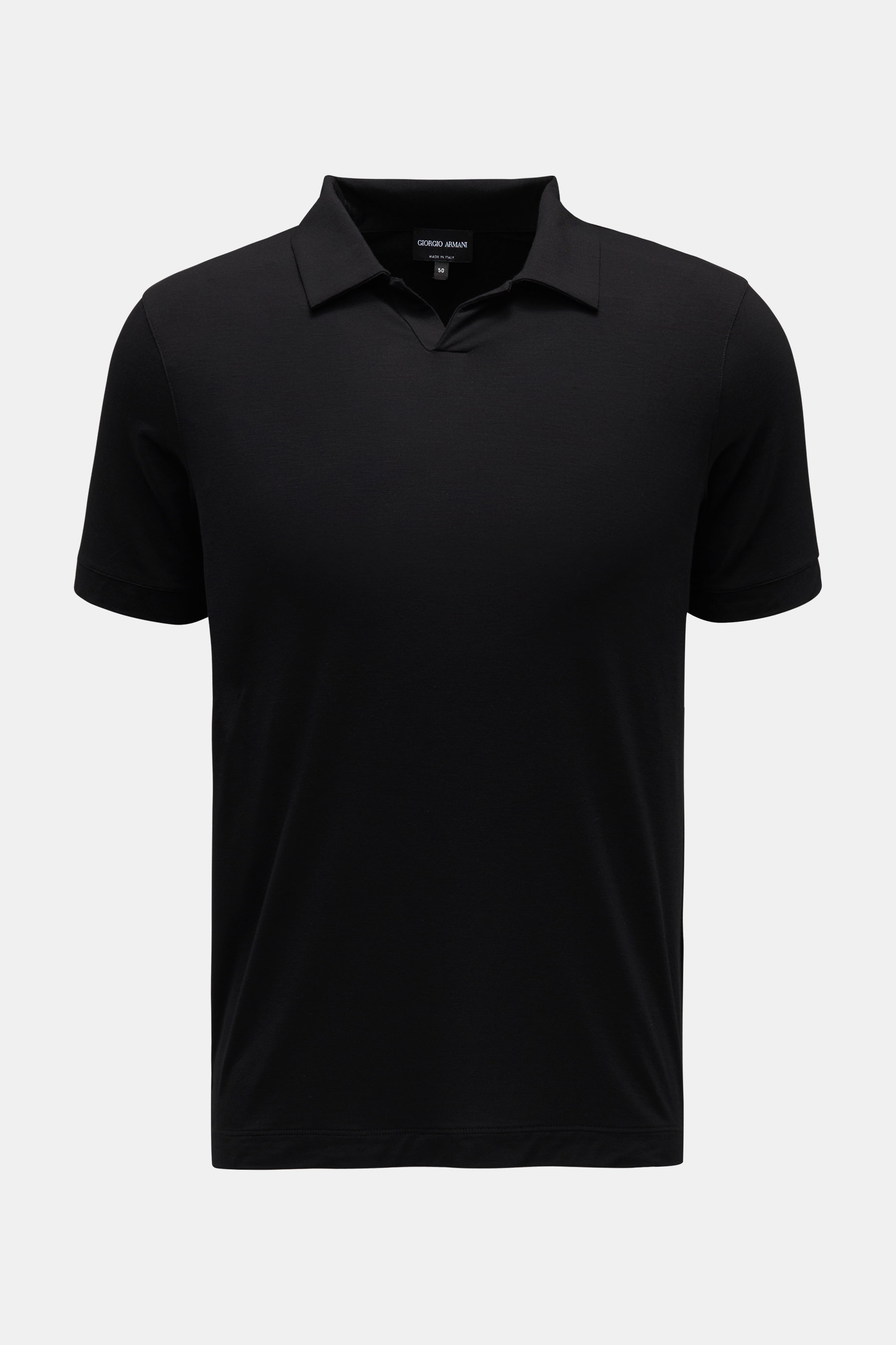 Giorgio Armani Jersey-Poloshirt schwarz
