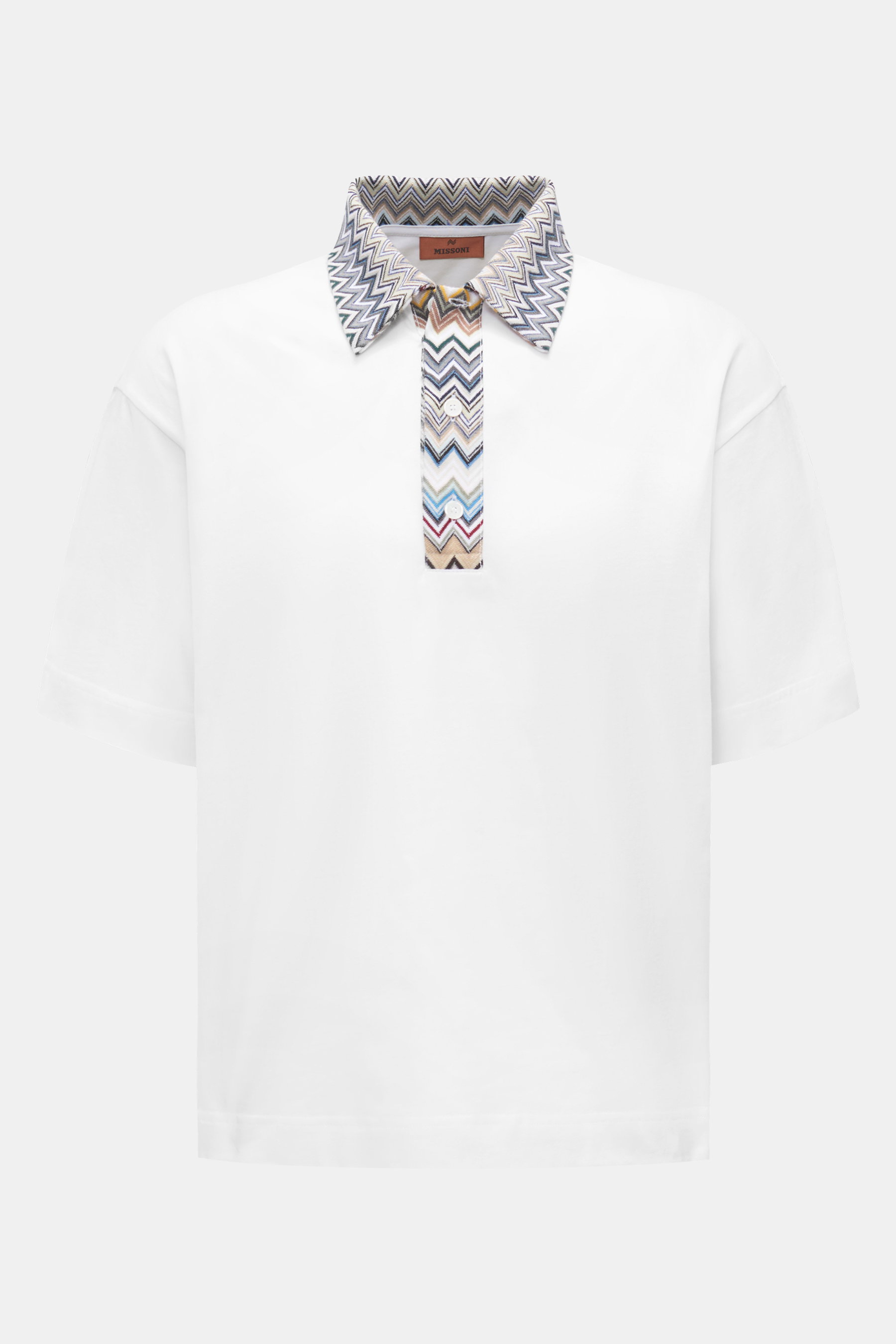 Missoni Jersey-Poloshirt weiß