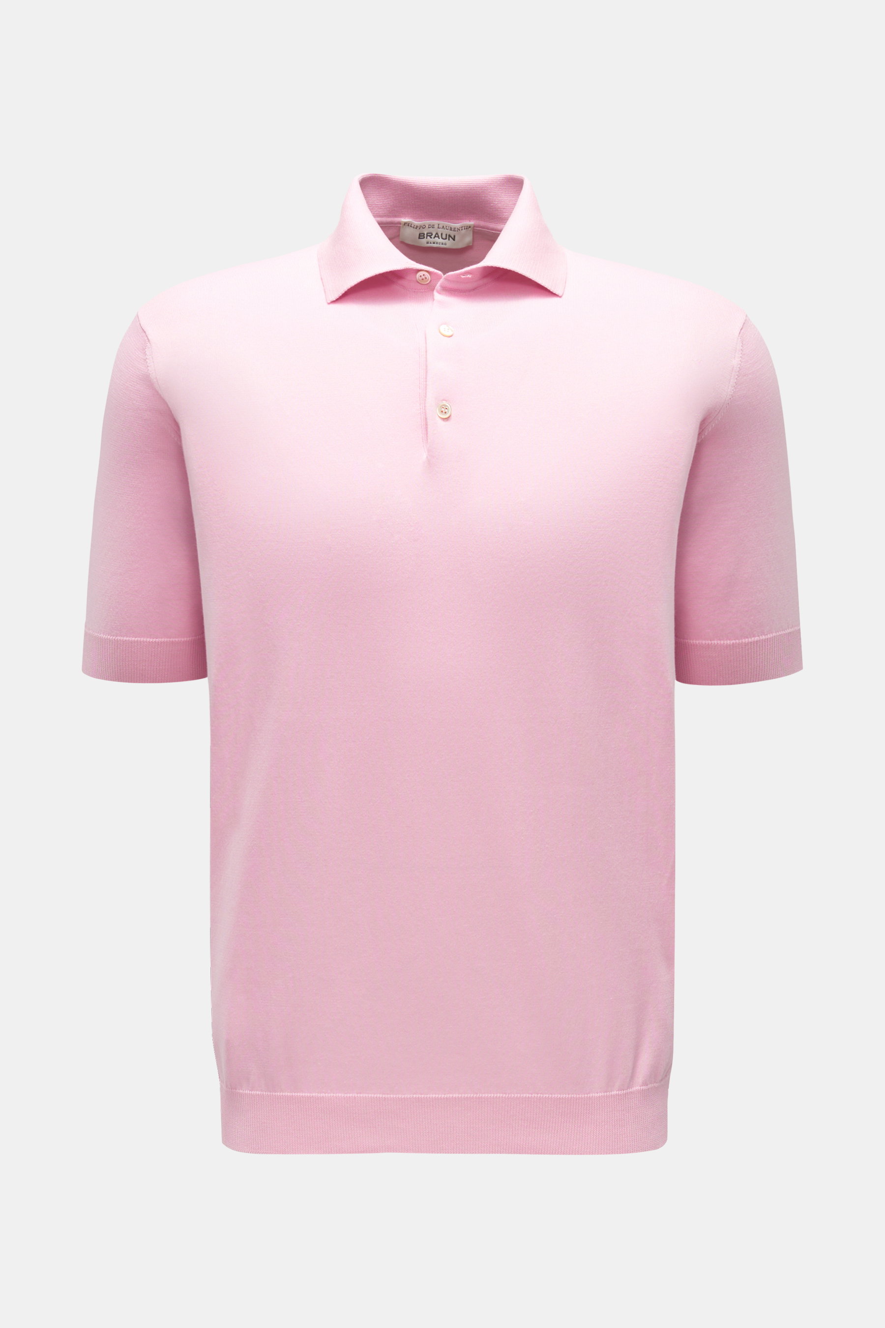 Filippo de Laurentiis Kurzarm-Strickpolo rosé