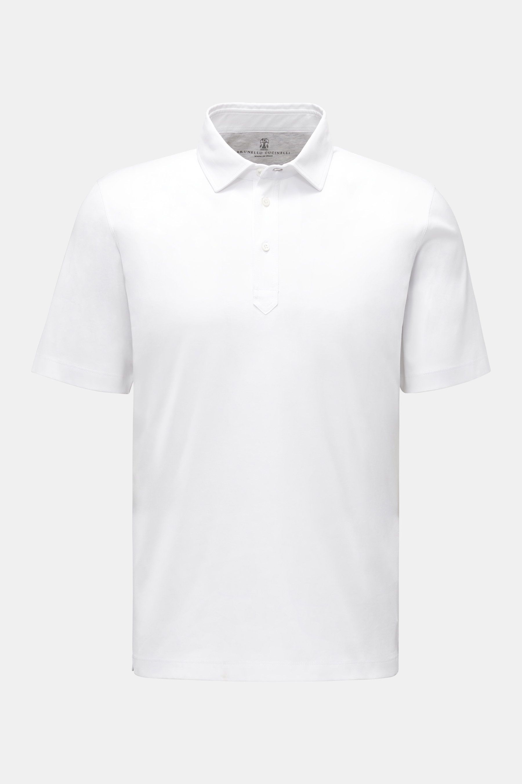 Brunello Cucinelli Jersey-Poloshirt weiß