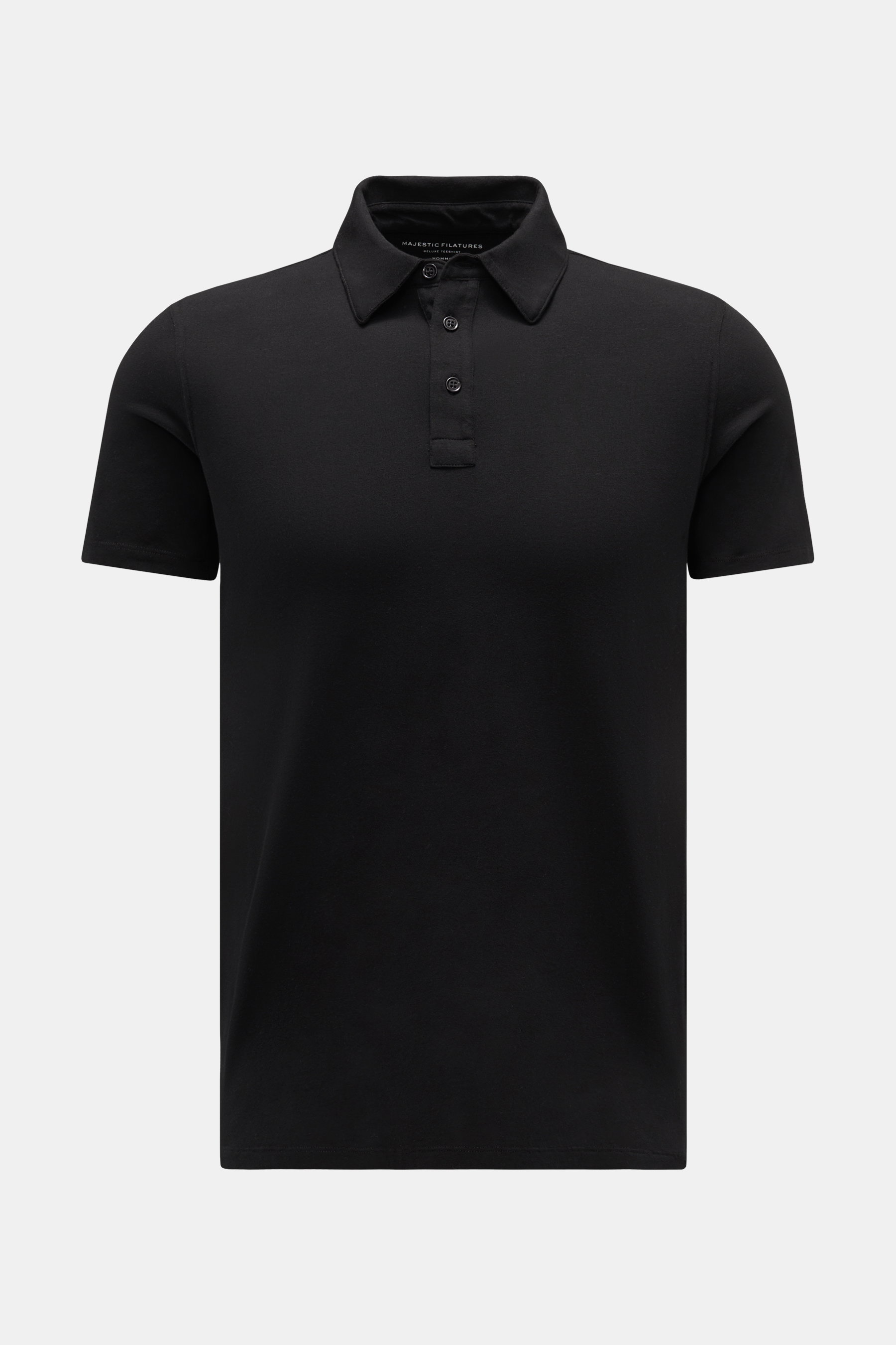 Majestic Filatures Jersey-Poloshirt schwarz