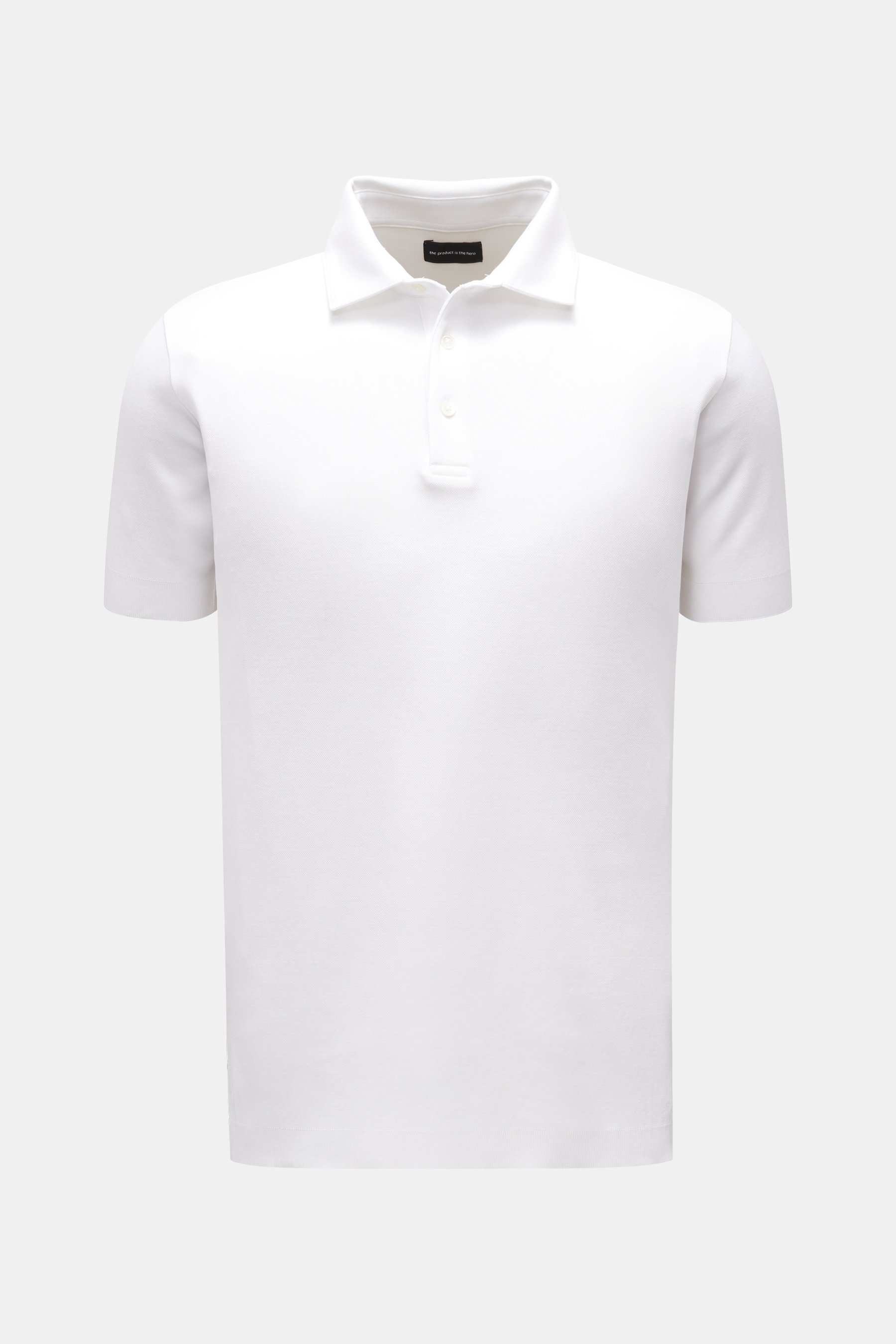 The Product is the Hero Poloshirt 'Tech Piquet' weiß