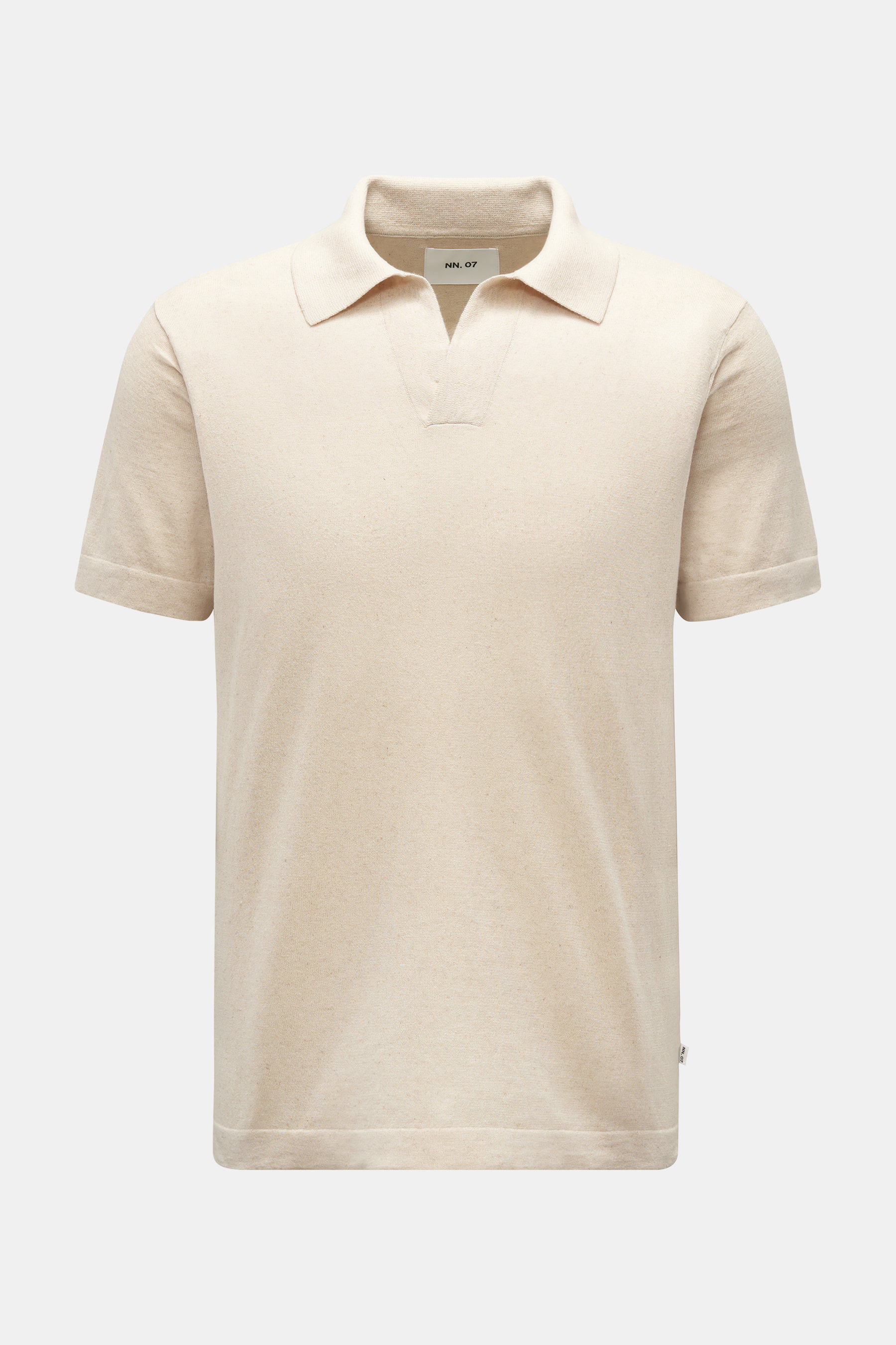 NN.07 Kurzarm-Strickpolo sand