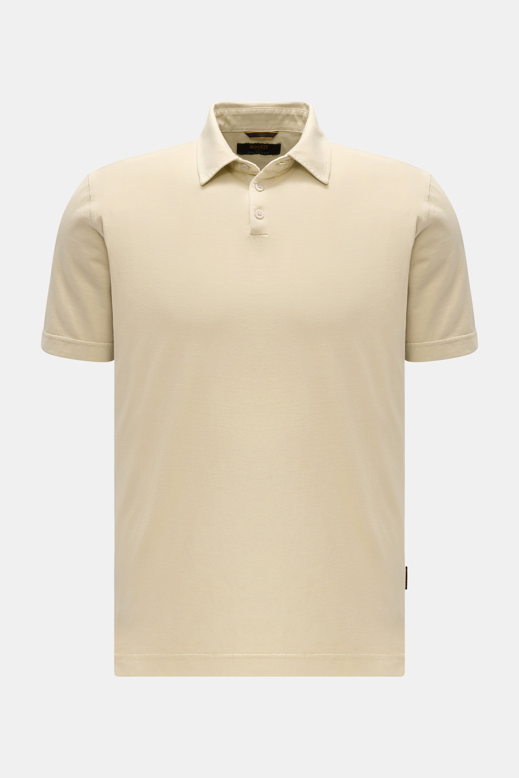 Moorer Jersey-Poloshirt 'Sole' sand