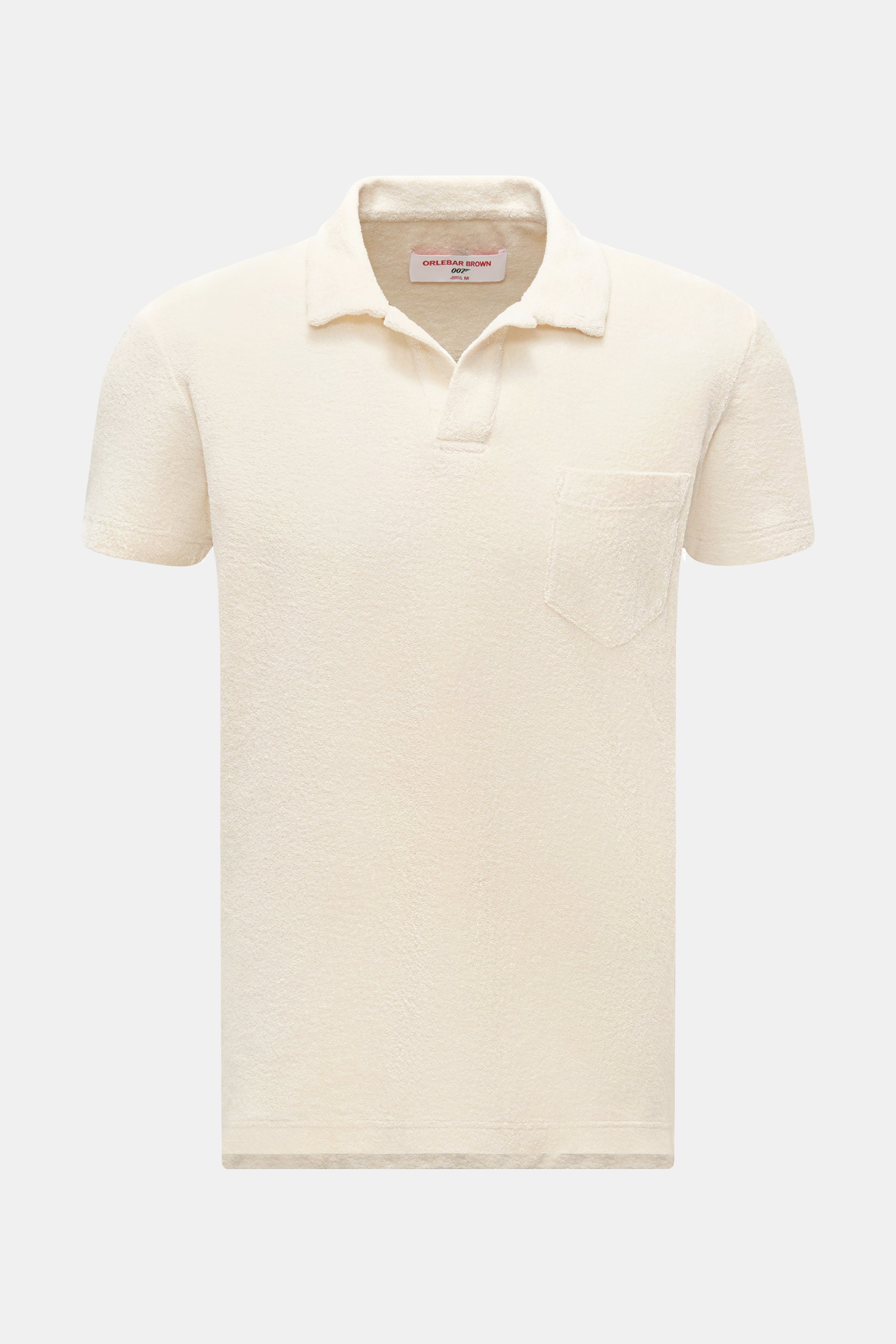 Orlebar Brown Frottee Poloshirt 'Terry 007' creme