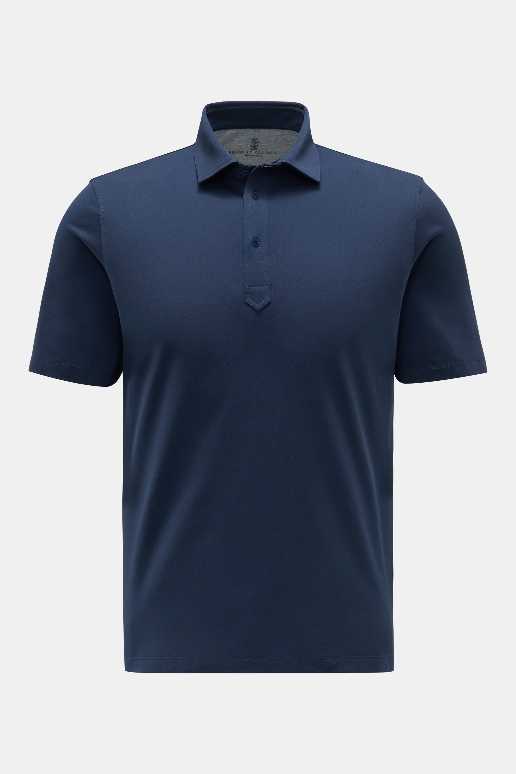 Brunello Cucinelli Jersey-Poloshirt dunkelblau