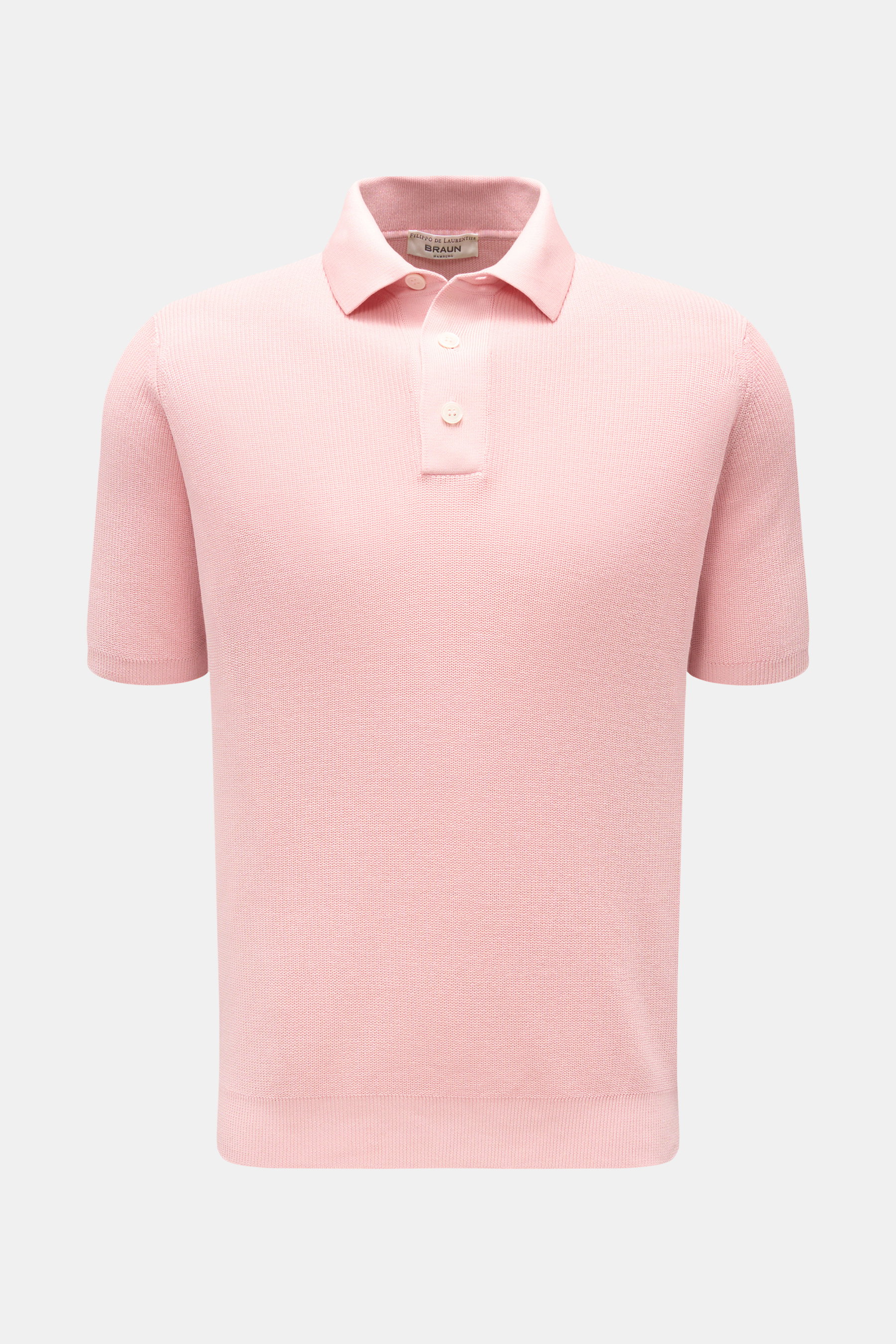 Filippo de Laurentiis Kurzarm-Strickpolo rosé
