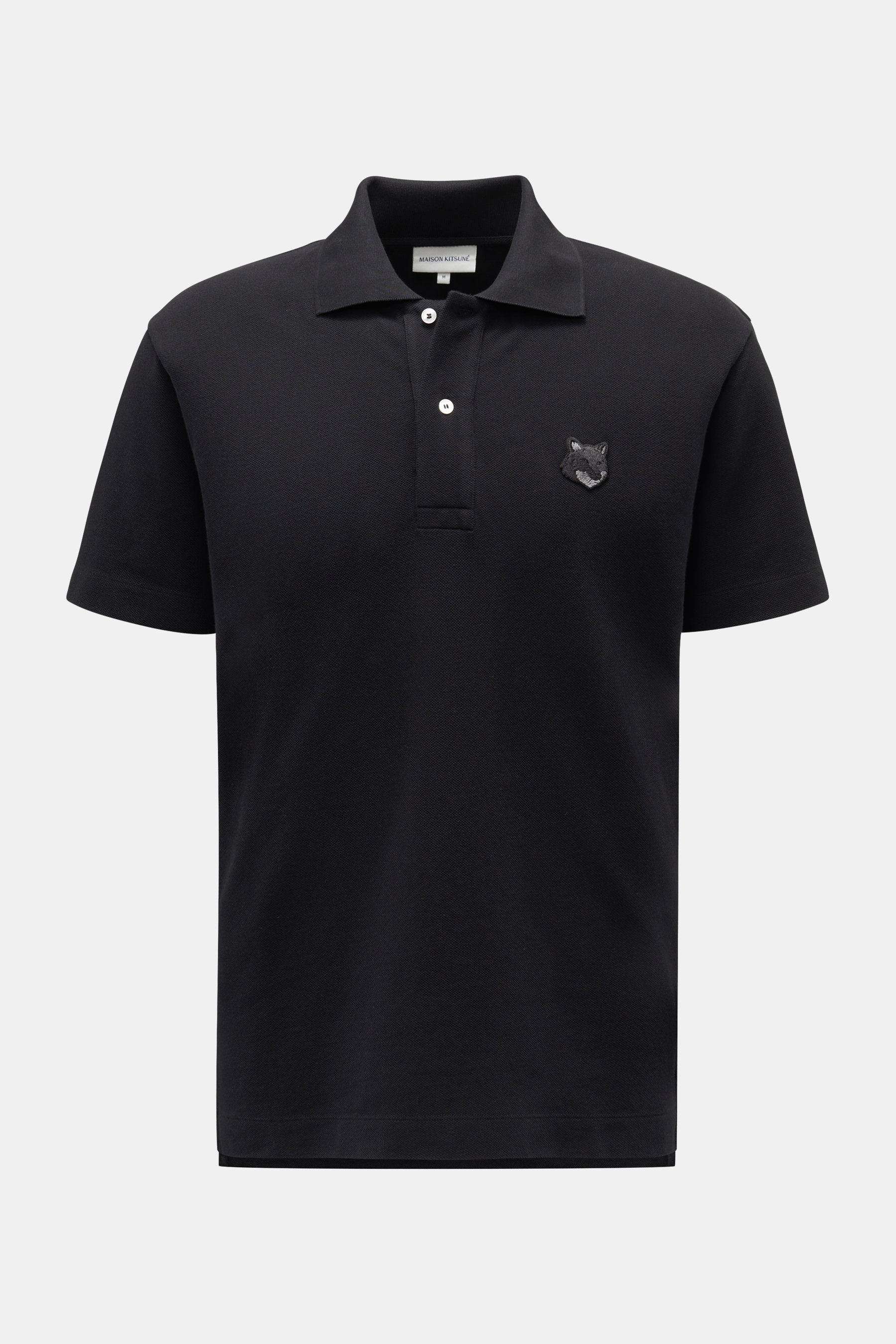 Maison Kitsuné Poloshirt 'Bold Fox' schwarz