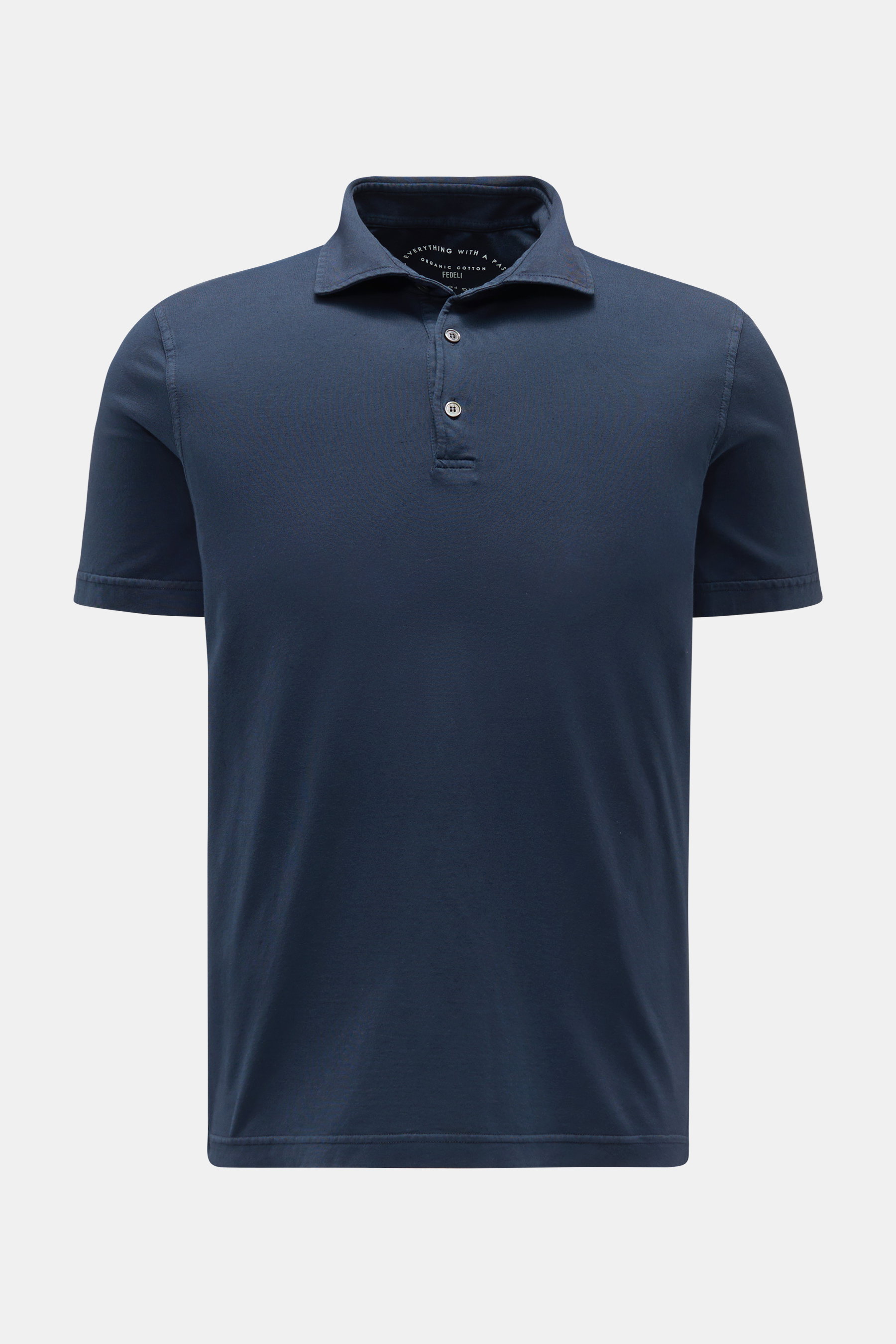 Fedeli Jersey-Poloshirt 'Zero' dunkelblau