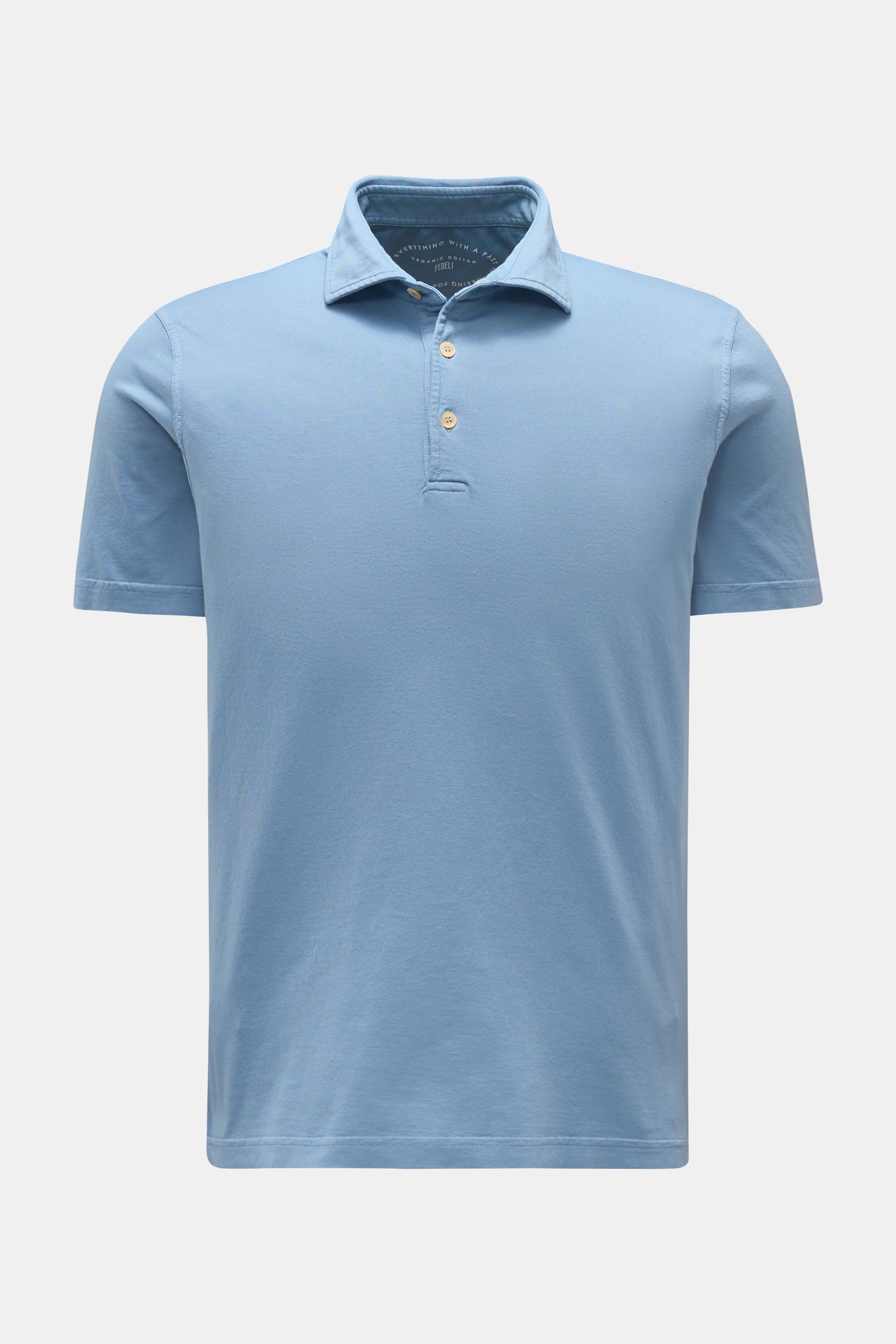 Fedeli Jersey polo shirt 'Zero' smoky blue