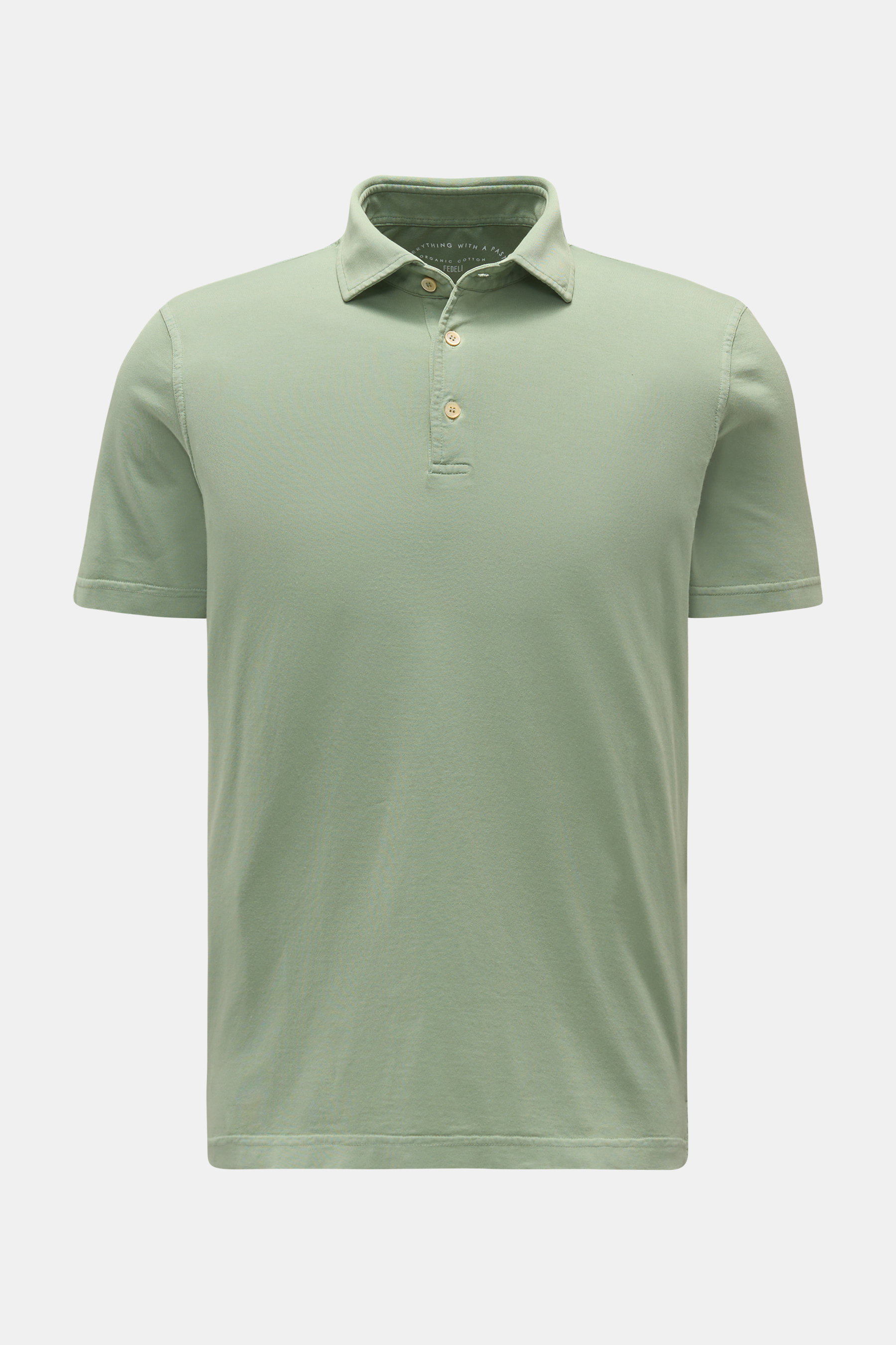 Fedeli Jersey-Poloshirt 'Zero' pastellgrün