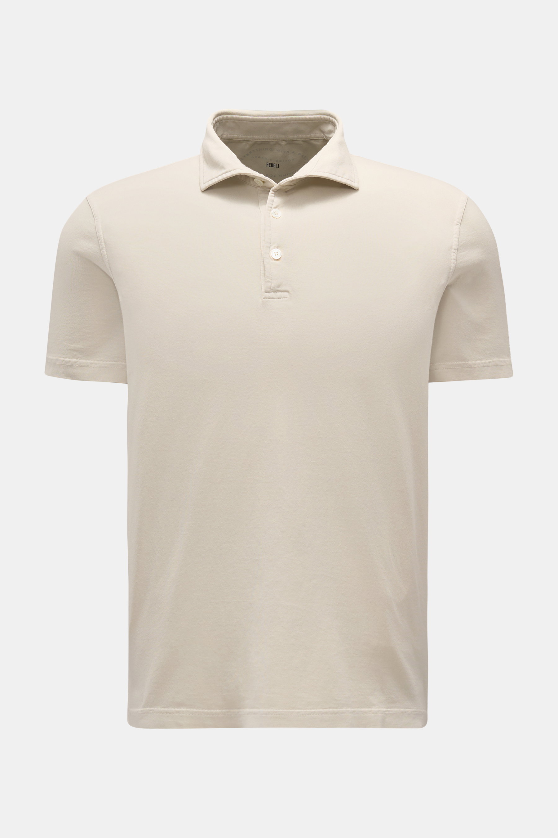 Fedeli Jersey-Poloshirt 'Zero' sand