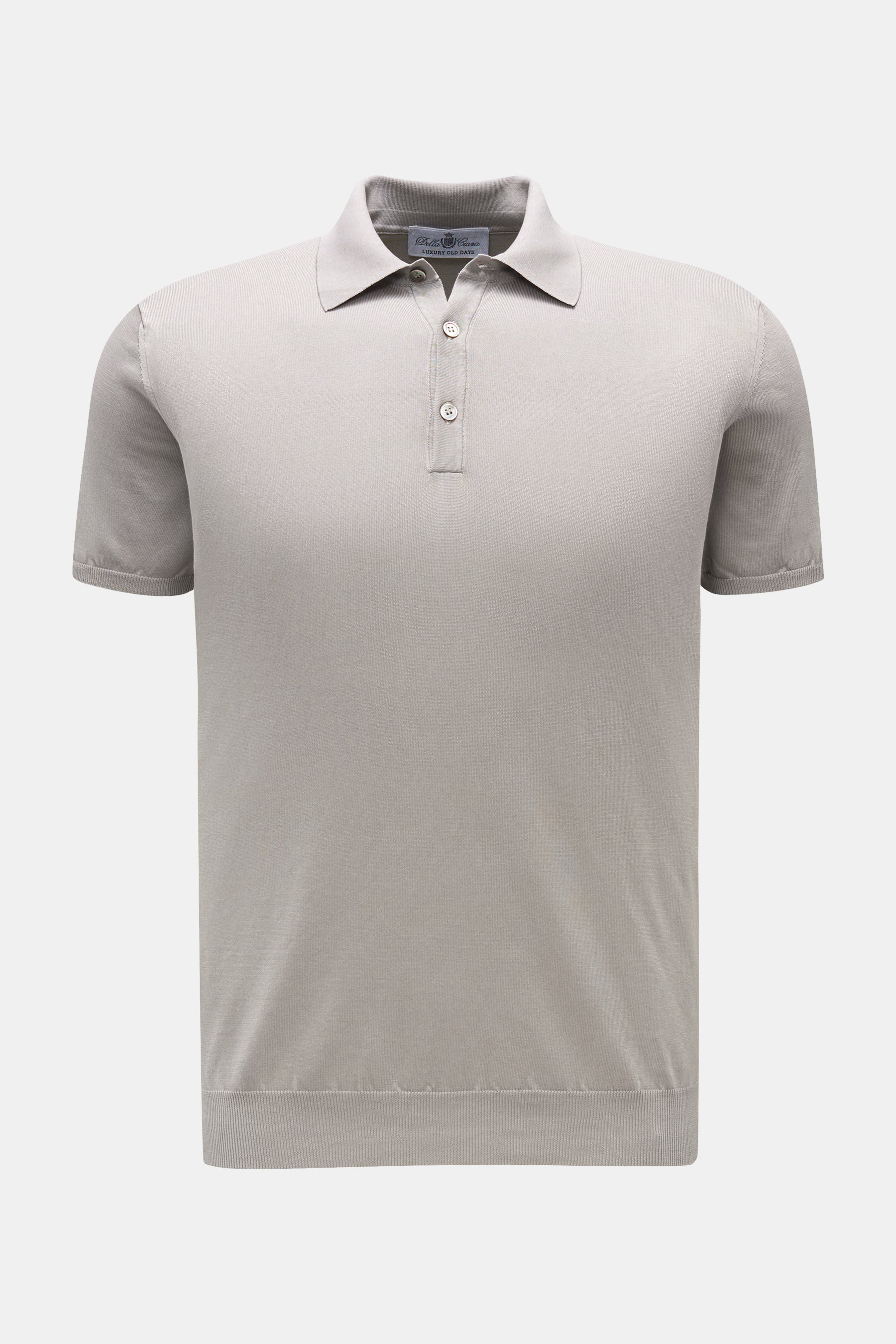 Della Ciana Kurzarm-Strickpolo grau