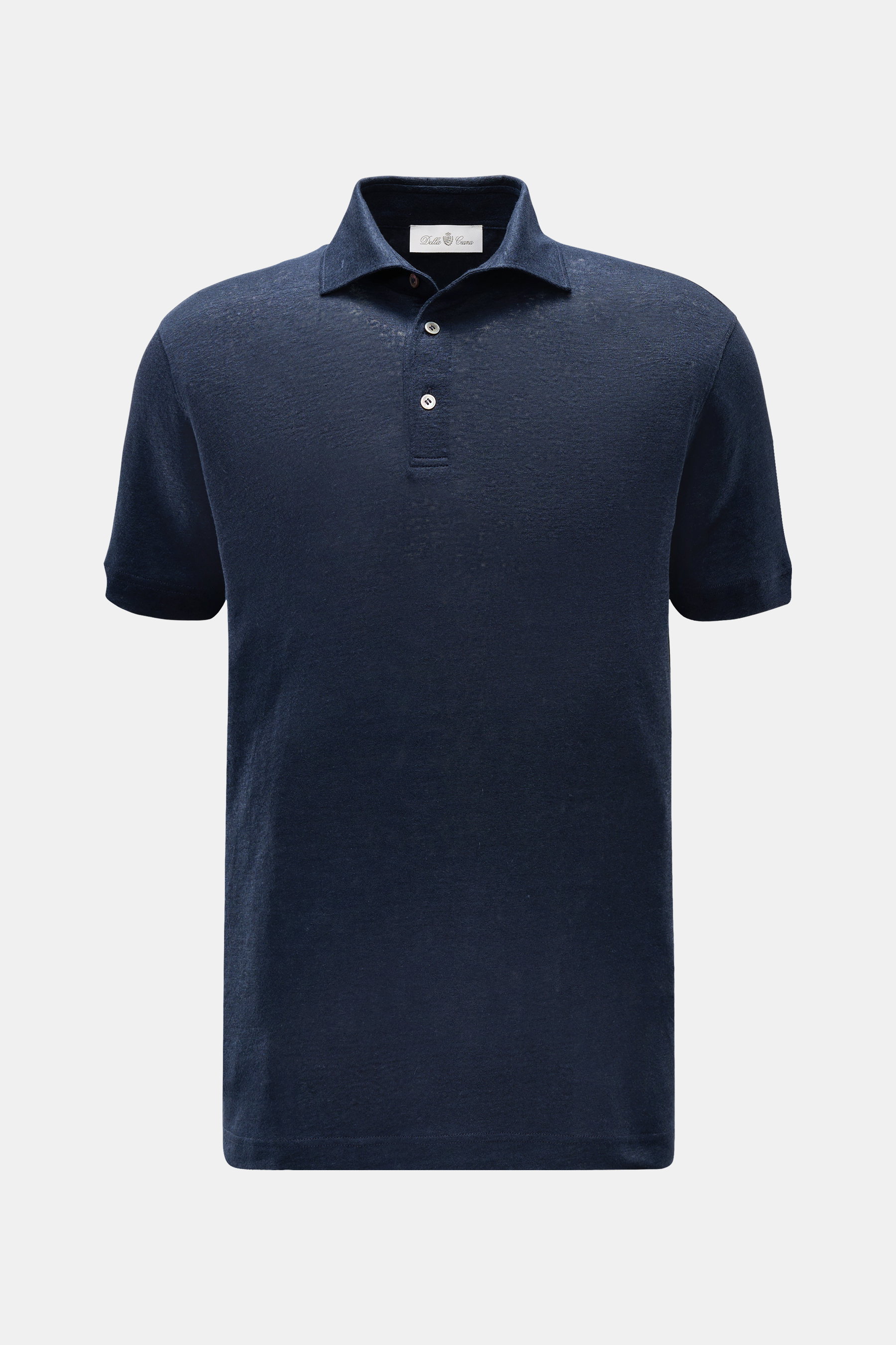 Della Ciana Leinen-Strickpolo navy