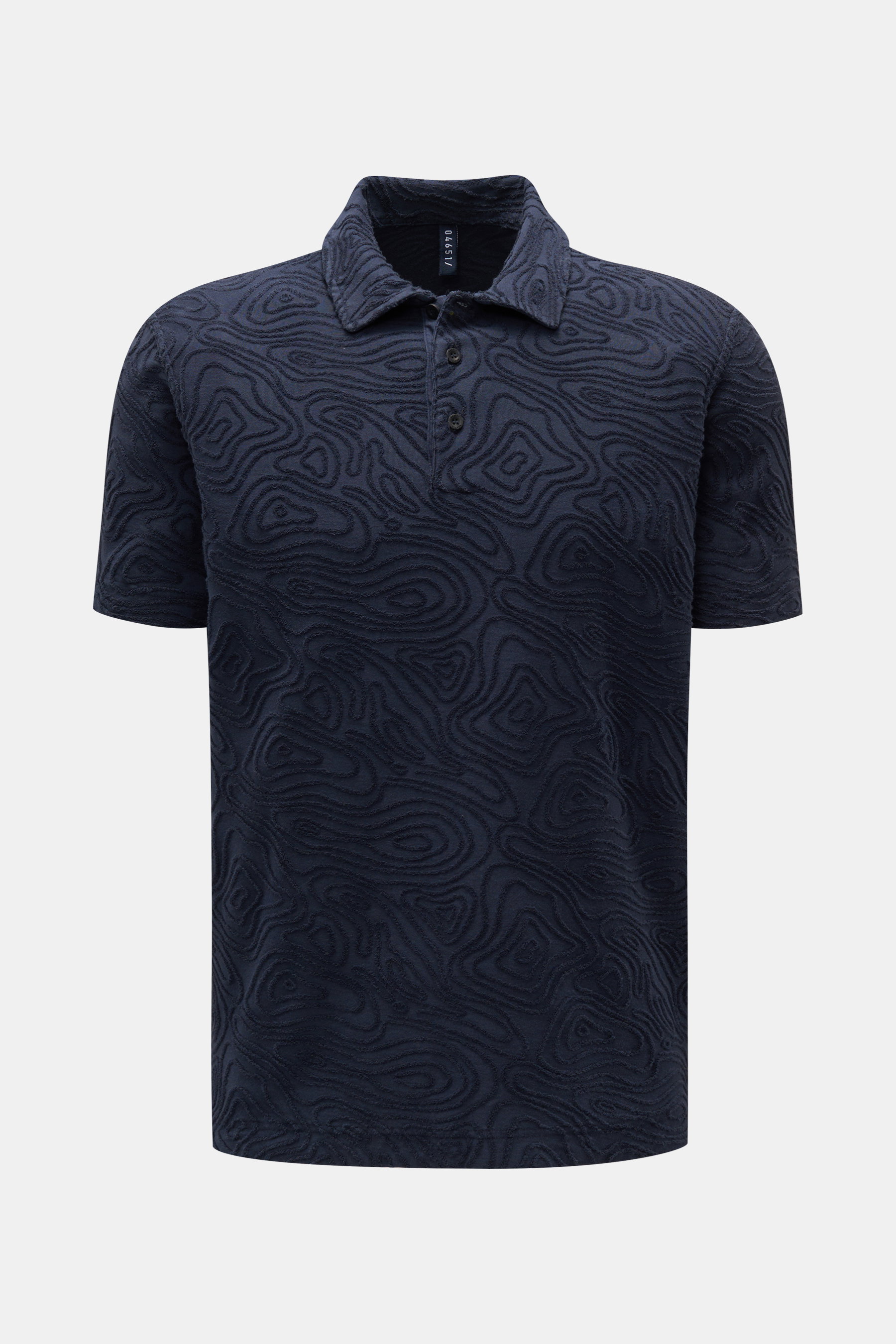 04651/ A trip in a bag Jersey-Poloshirt 'Seamap' navy