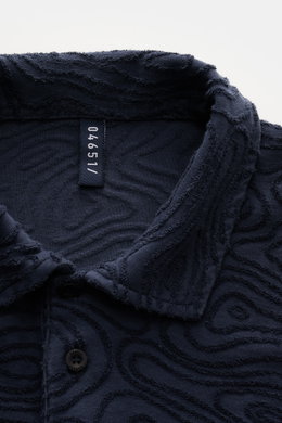 04651/ A trip in a bag Jersey polo shirt 'Seamap' navy