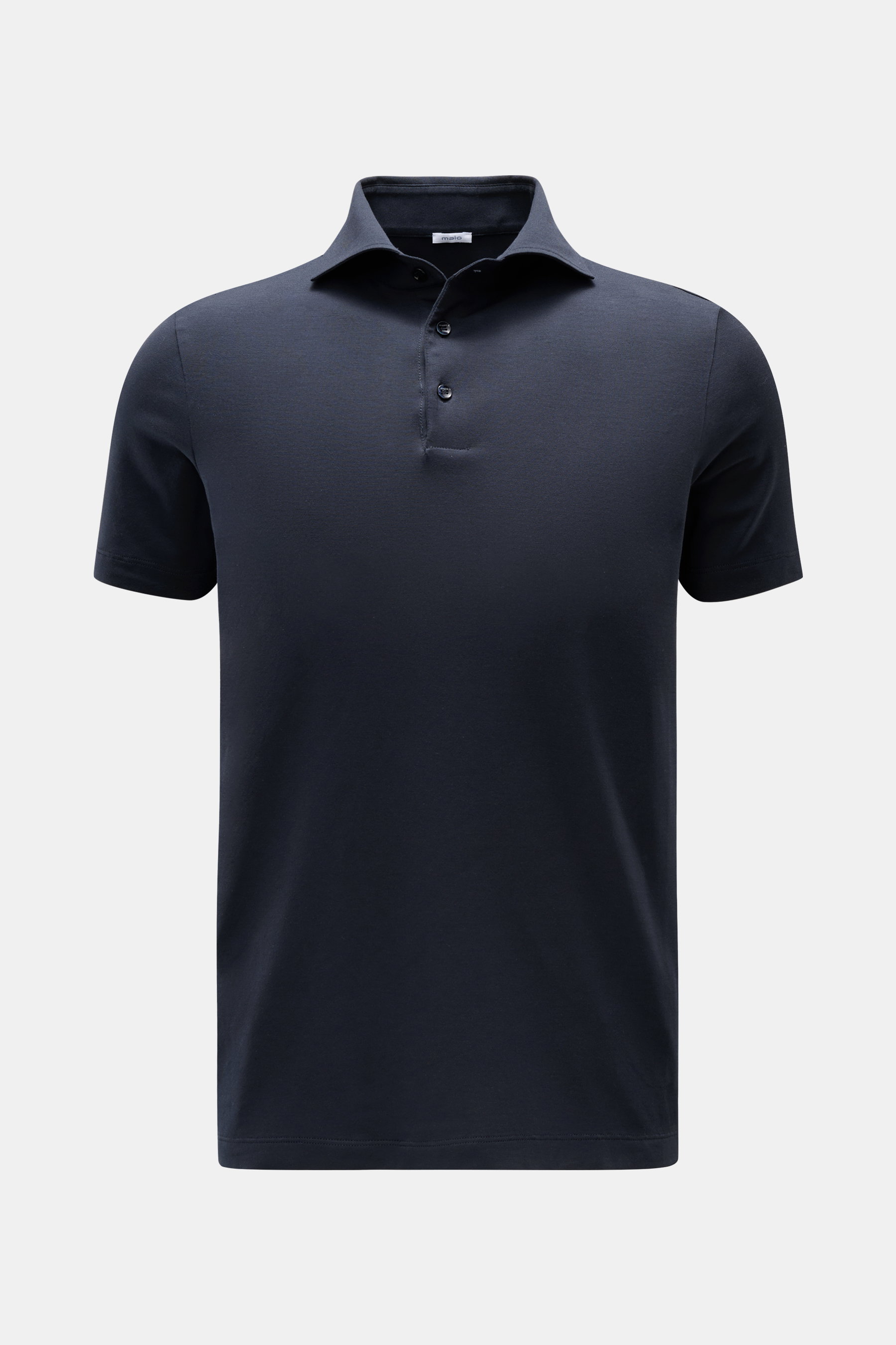 Malo Jersey-Poloshirt 'Mezza Manica' navy